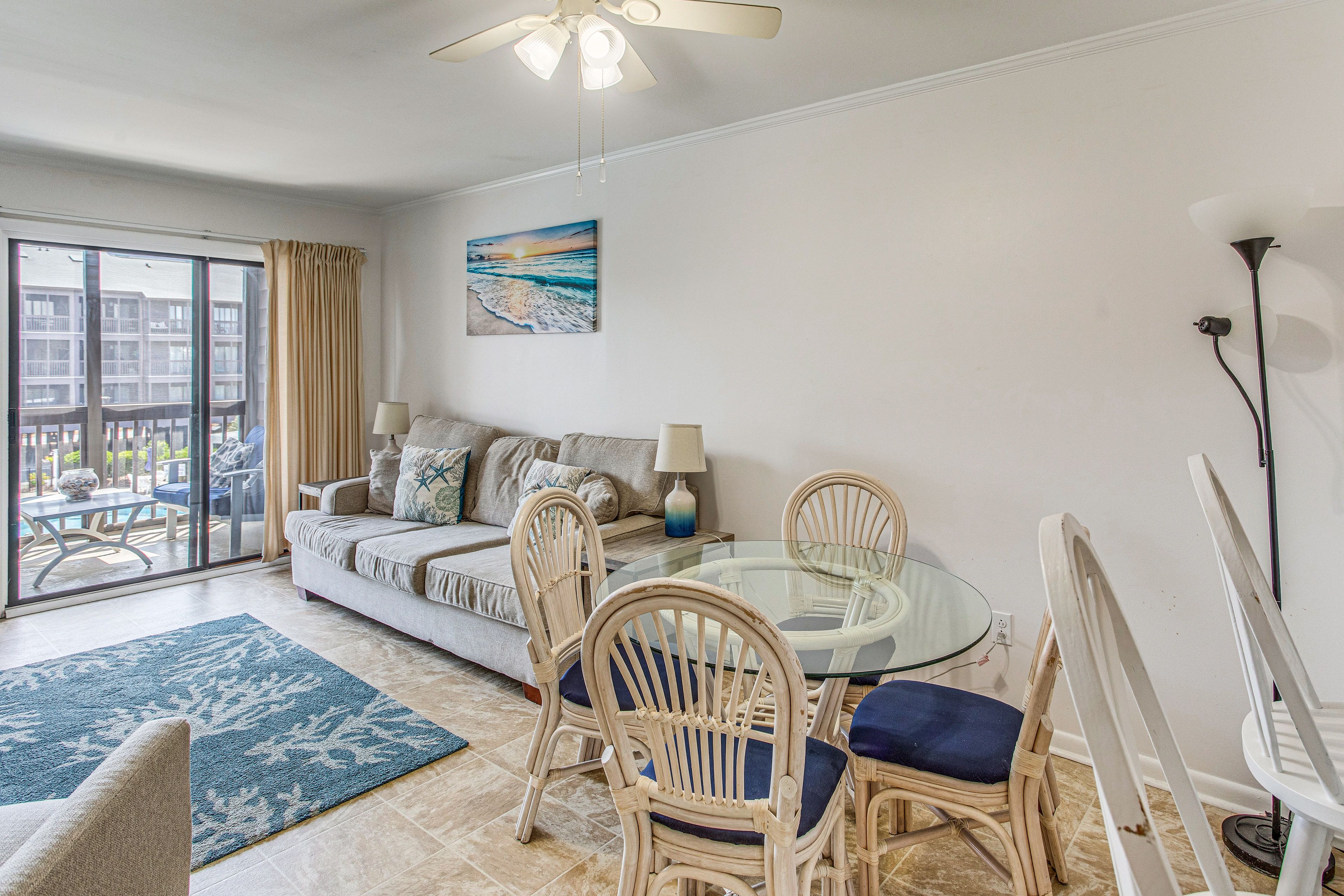 Living Area | Single-Story Condo
