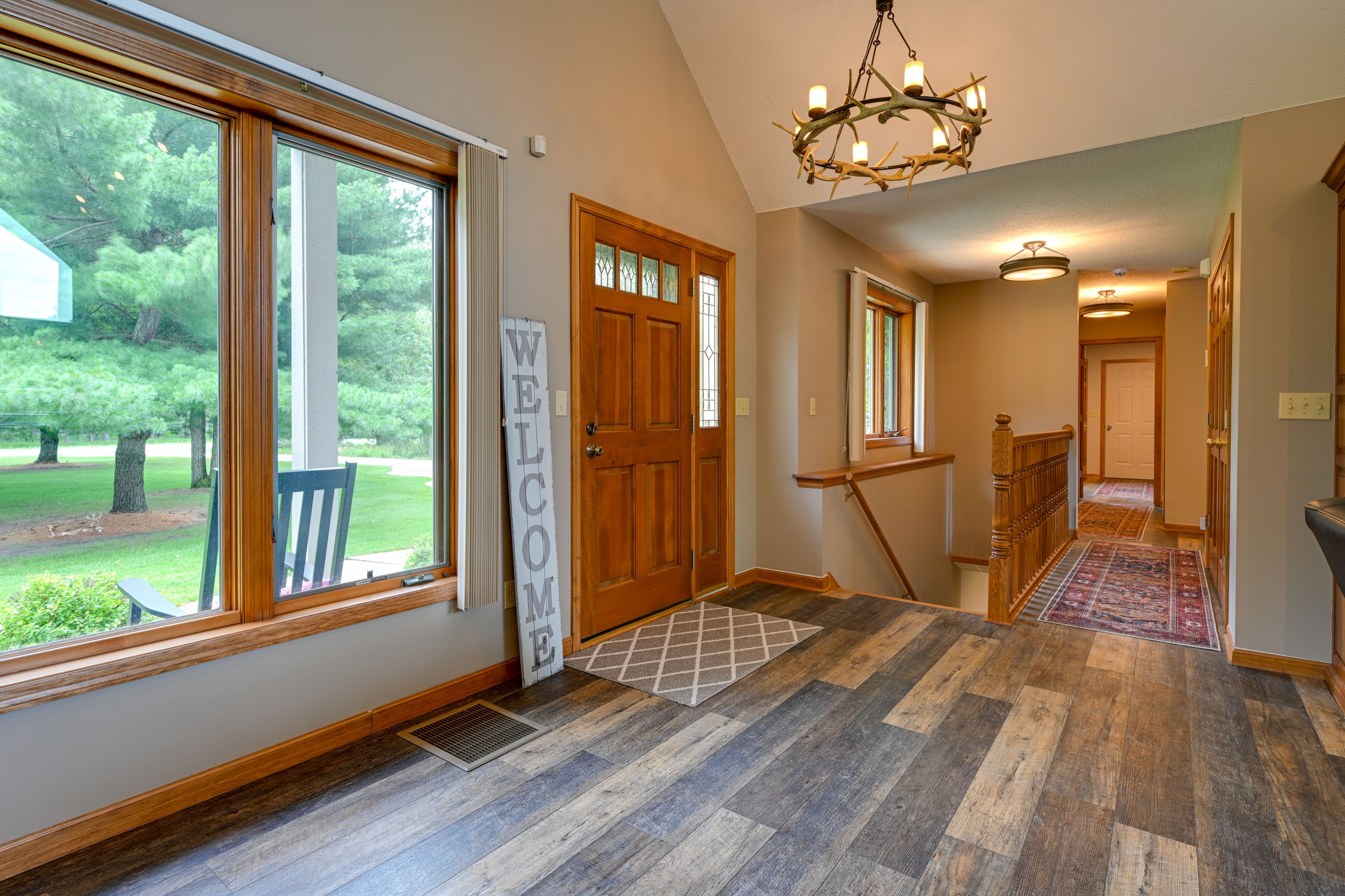 Hallway | Washer & Dryer | Stairs to Basement