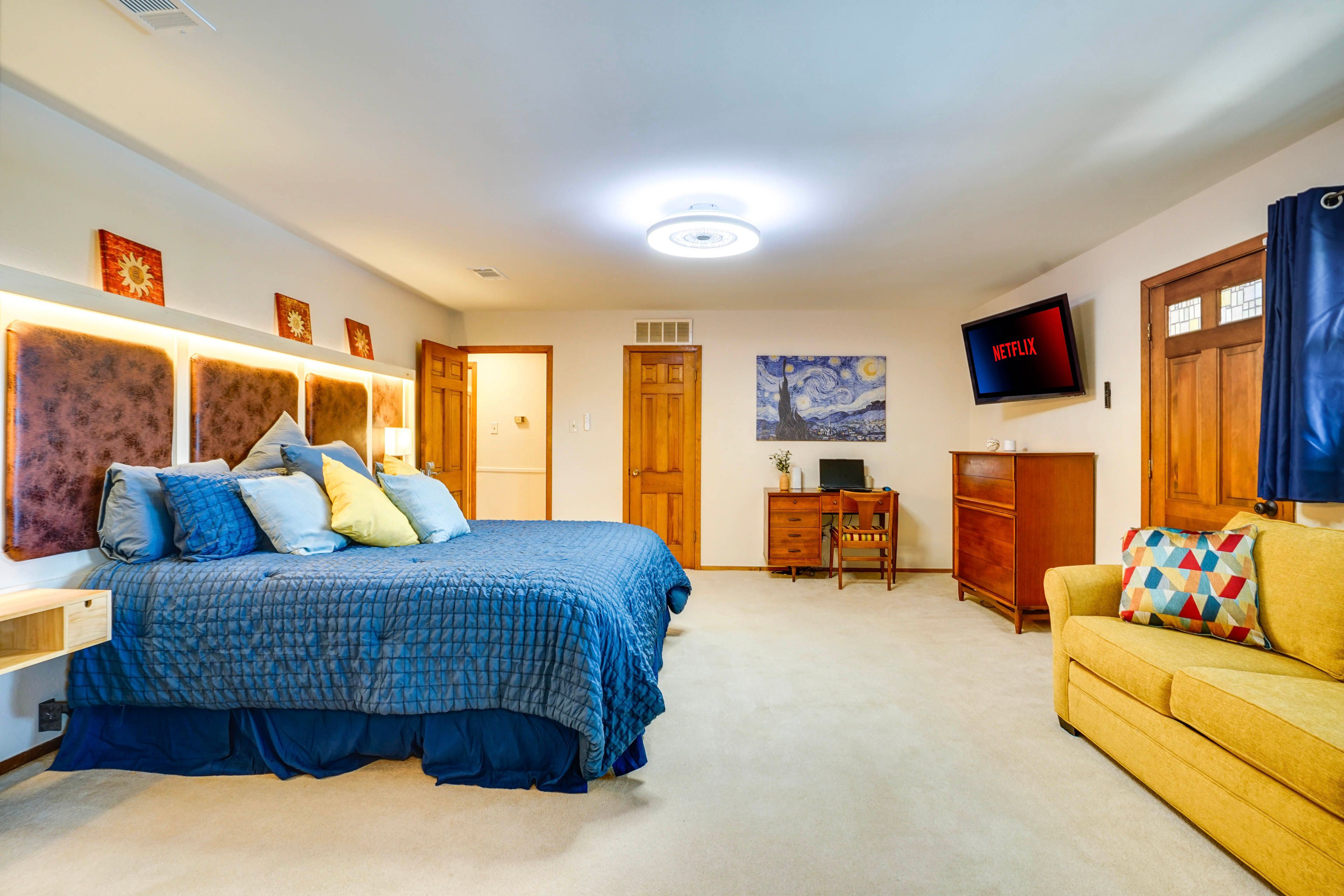 Bedroom 1 | King Bed | Queen Sleeper Sofa | Upper Level
