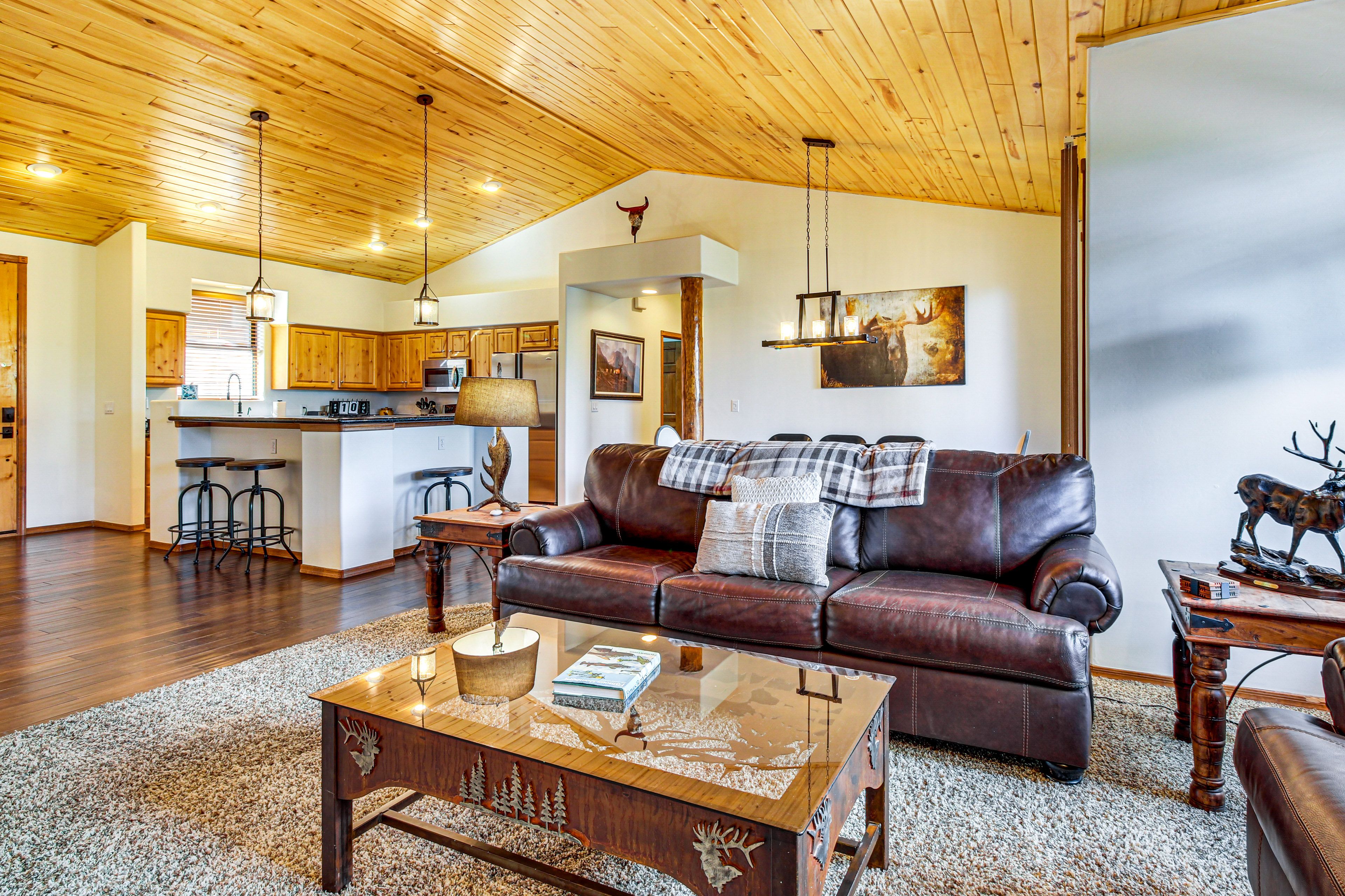 Show Low Vacation Rental | 4BR | 2BA | 2,034 Sq Ft | 5 Steps to Enter