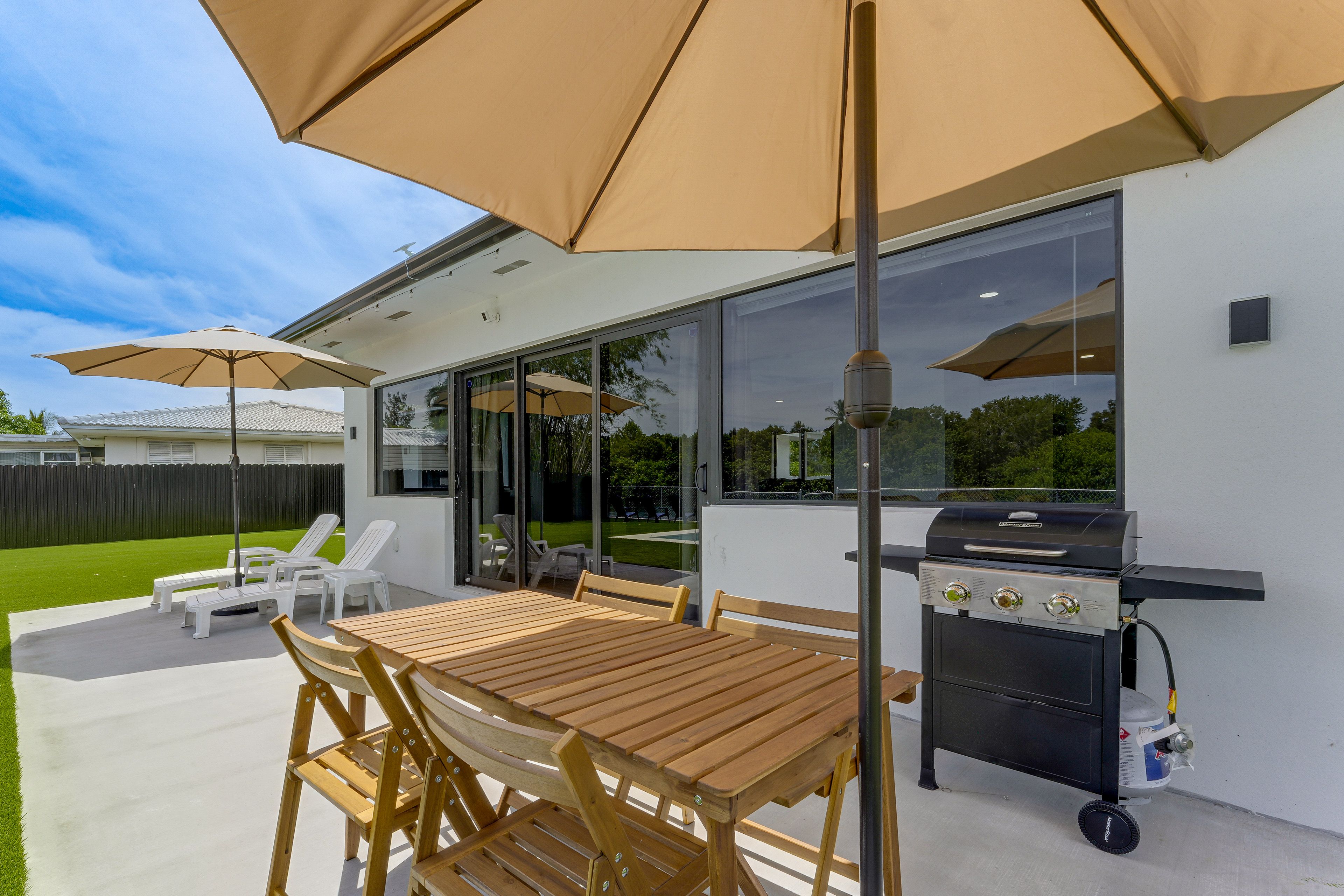 Furnished Patio | Private Yard w/ Pool | Water Views
