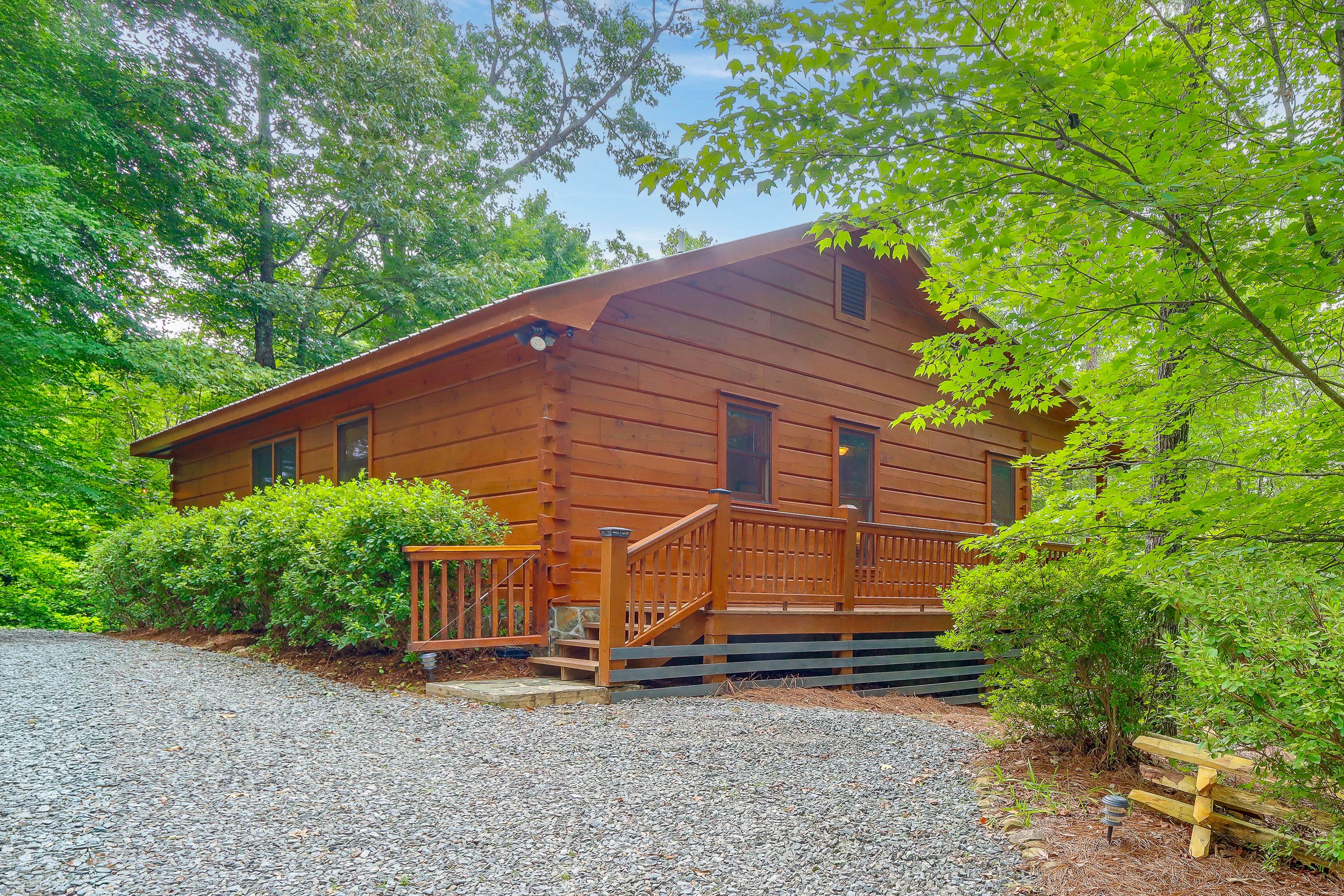 Property Exterior | Private Hot Tub | Serene Surroundings