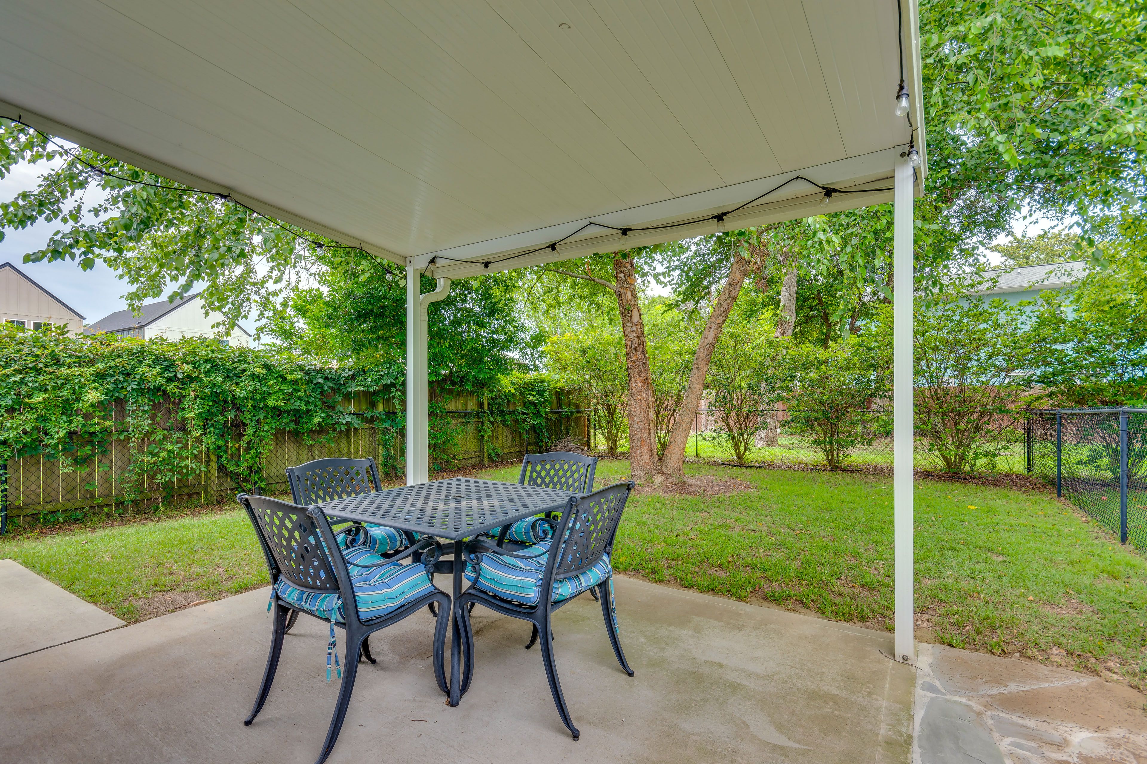 Covered Patio | Dining Area | Fenced Yard
