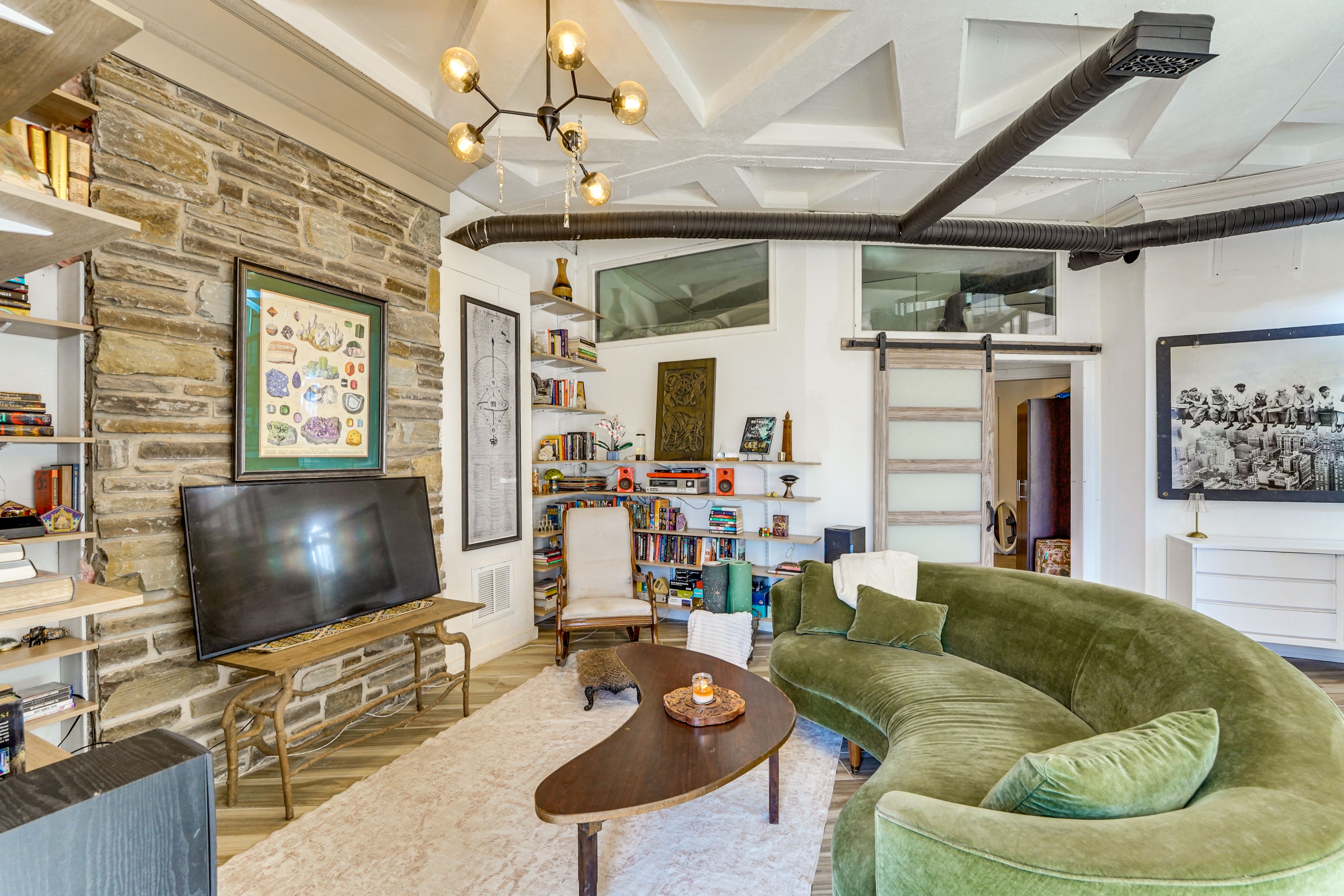 Cave House Unit Interior | Living Room | 1st Floor