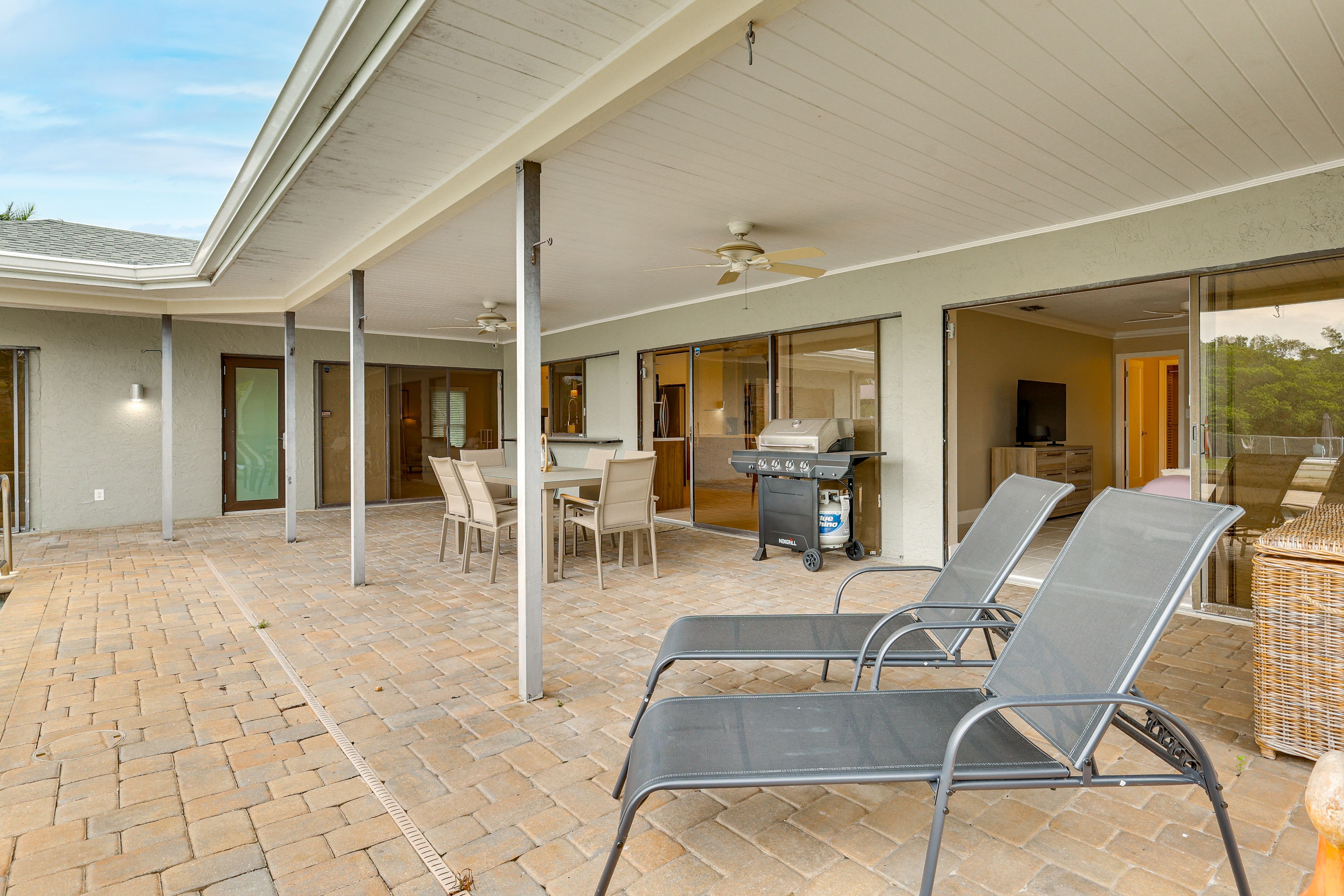 Covered Patio | Single-Story Home