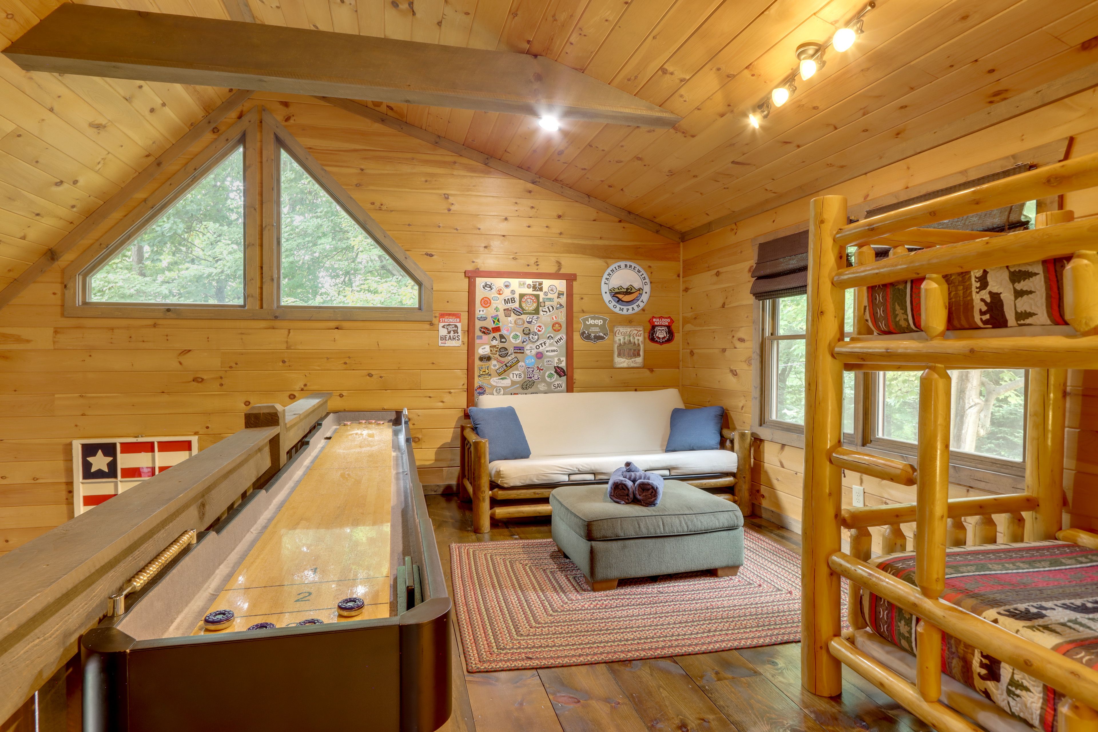 Loft | Twin Bunk Bed | Full Futon | Shuffleboard | 2nd Floor