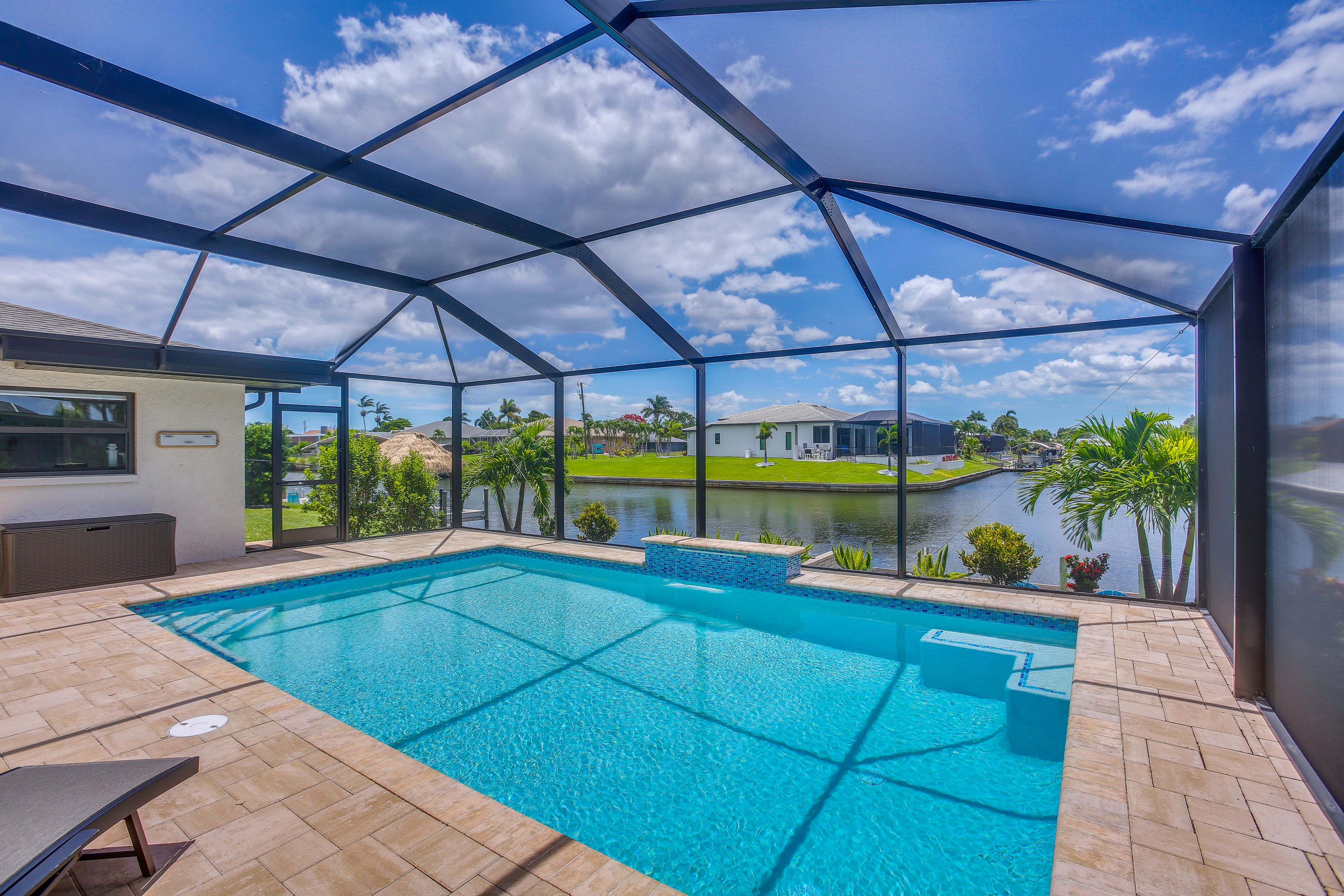 Cape Coral Vacation Rental | 3BR | 2BA | 1,950 Sq Ft | 2 Steps to Enter