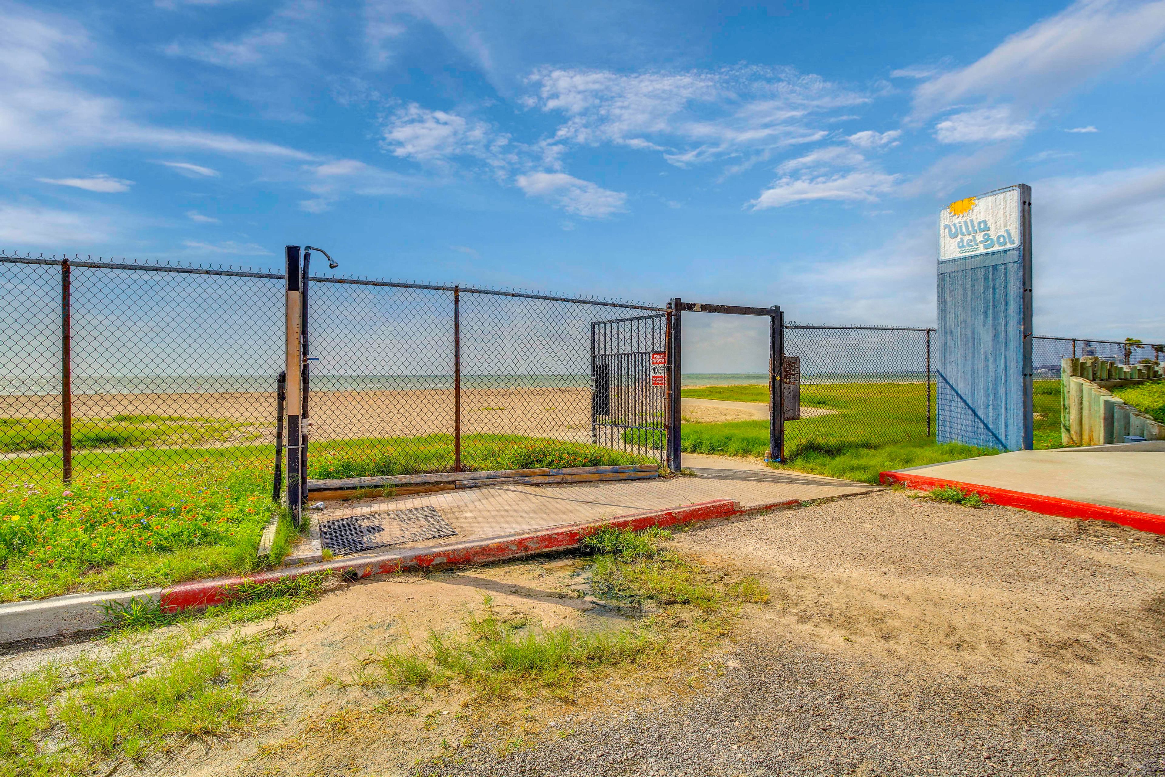 On-Site Beach Access | Outdoor Shower