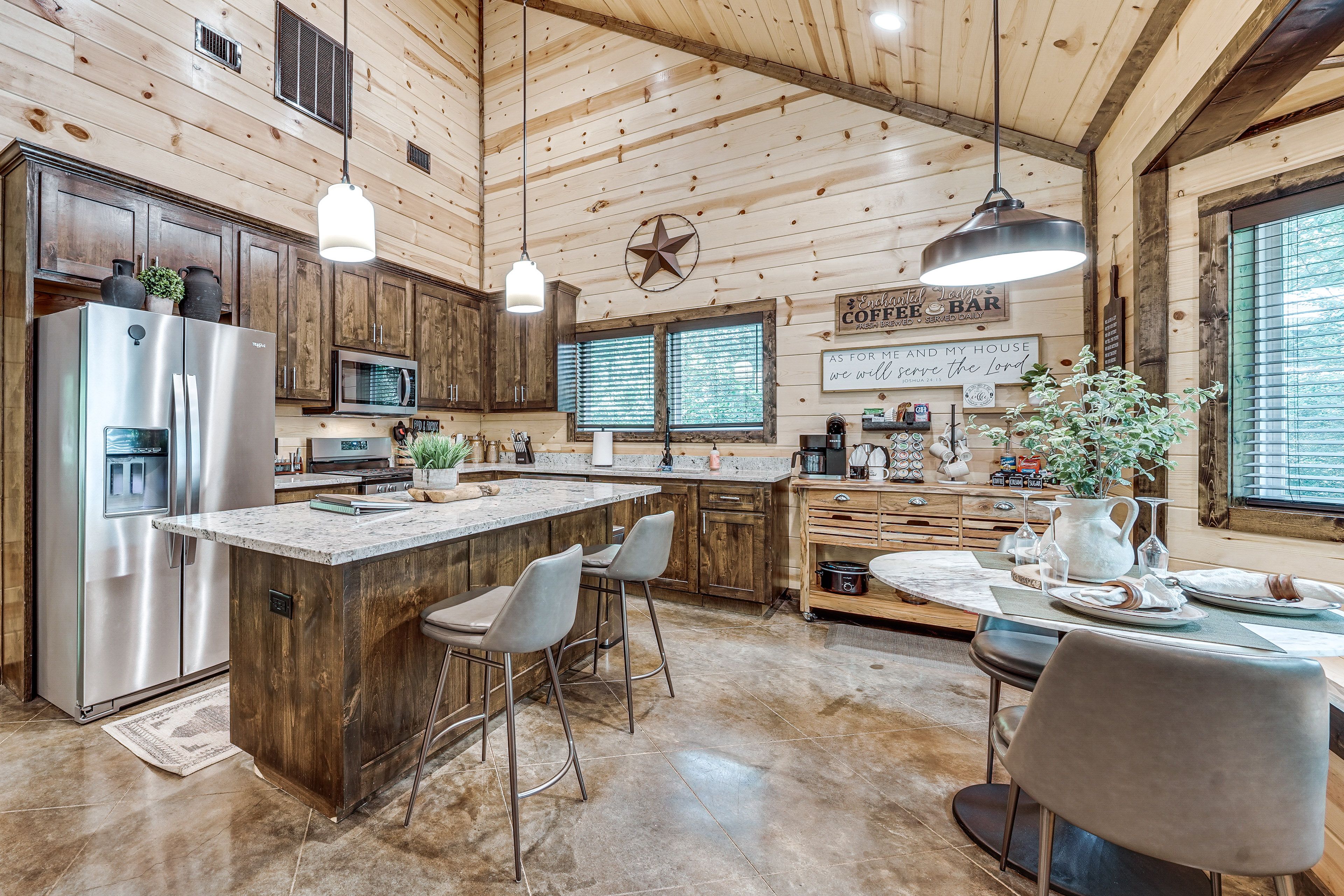 Interior | Open Floor Plan | Single-Story Cabin