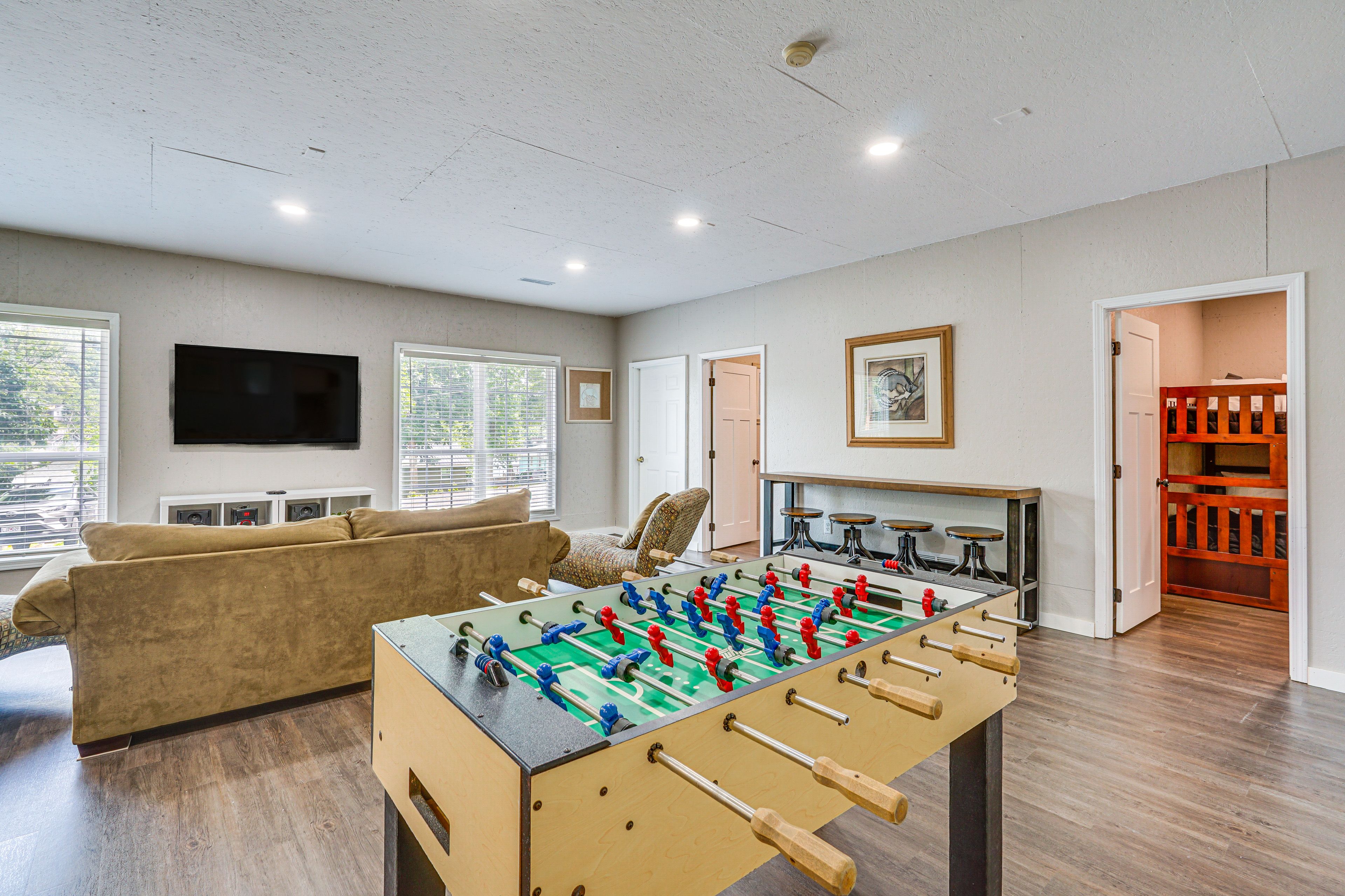 Living Room | Sleeper Sofa | Foosball Table