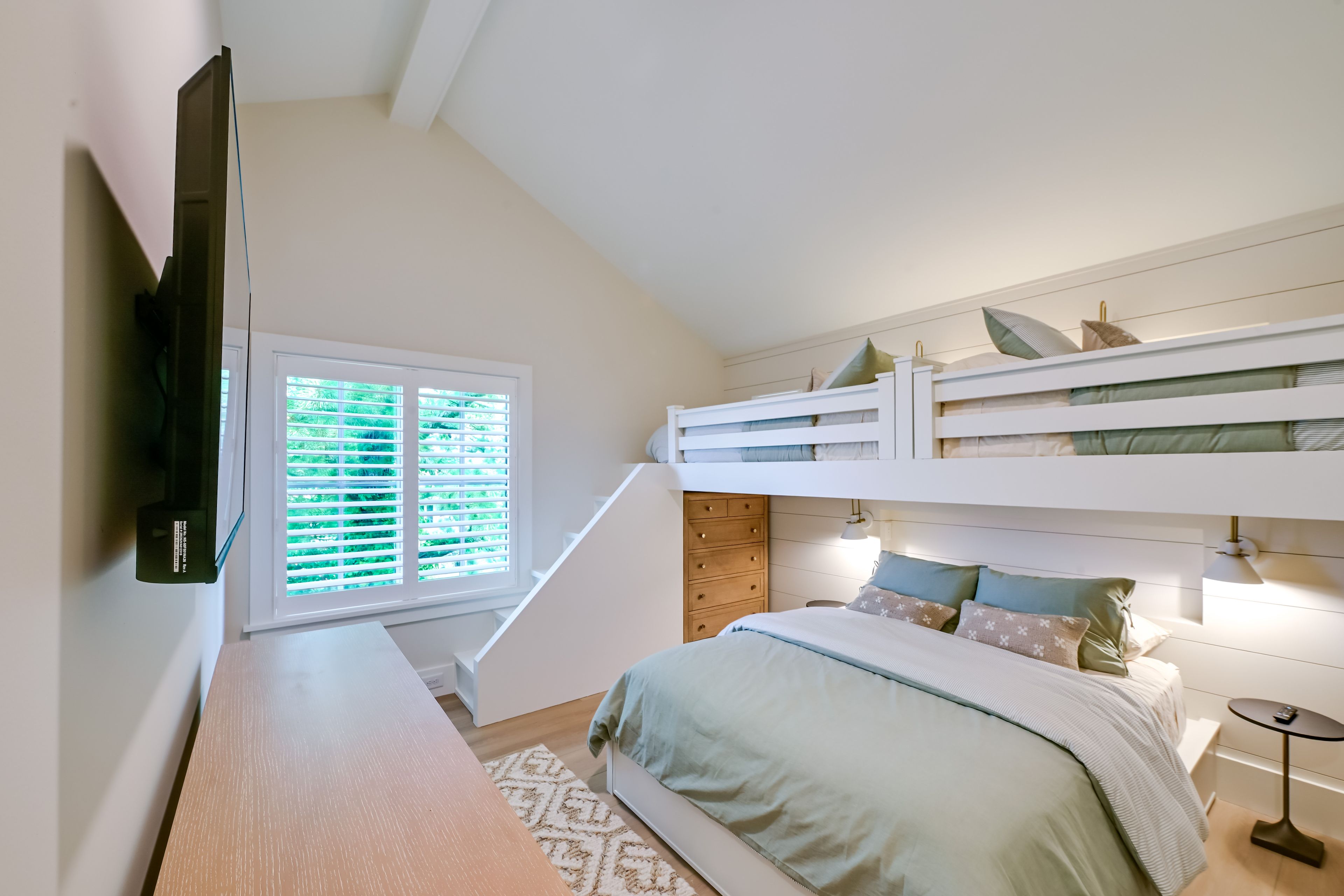 Bedroom 3 | Queen Bed | 2 Lofted Twin Beds | 2nd Floor