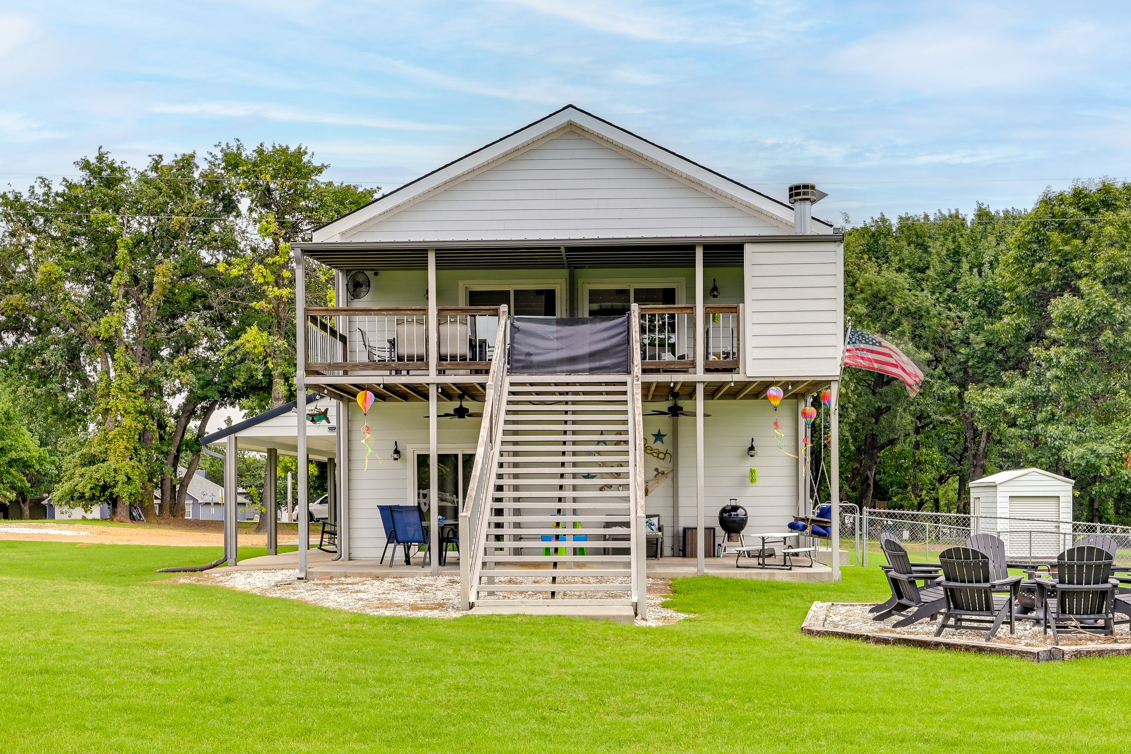 Exterior | Fire Pit | Kids' Playset | 2-Story Home