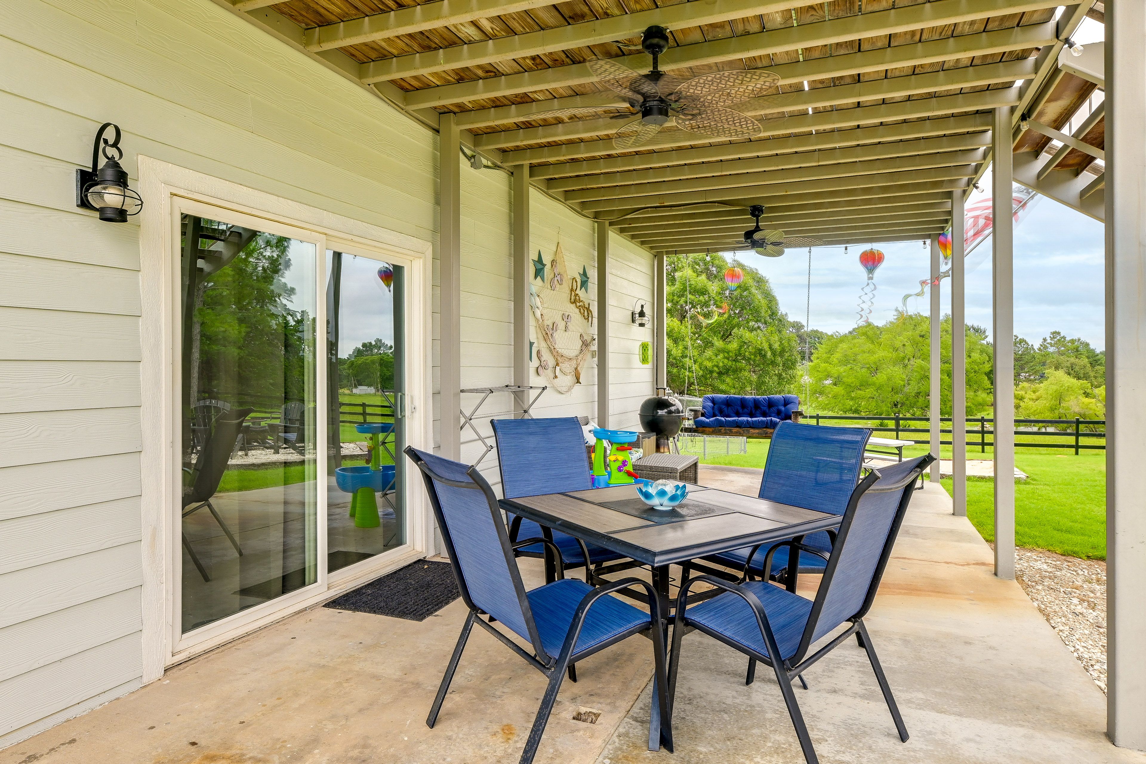 Covered Patio | Outdoor Dining & Seating Areas | Grill