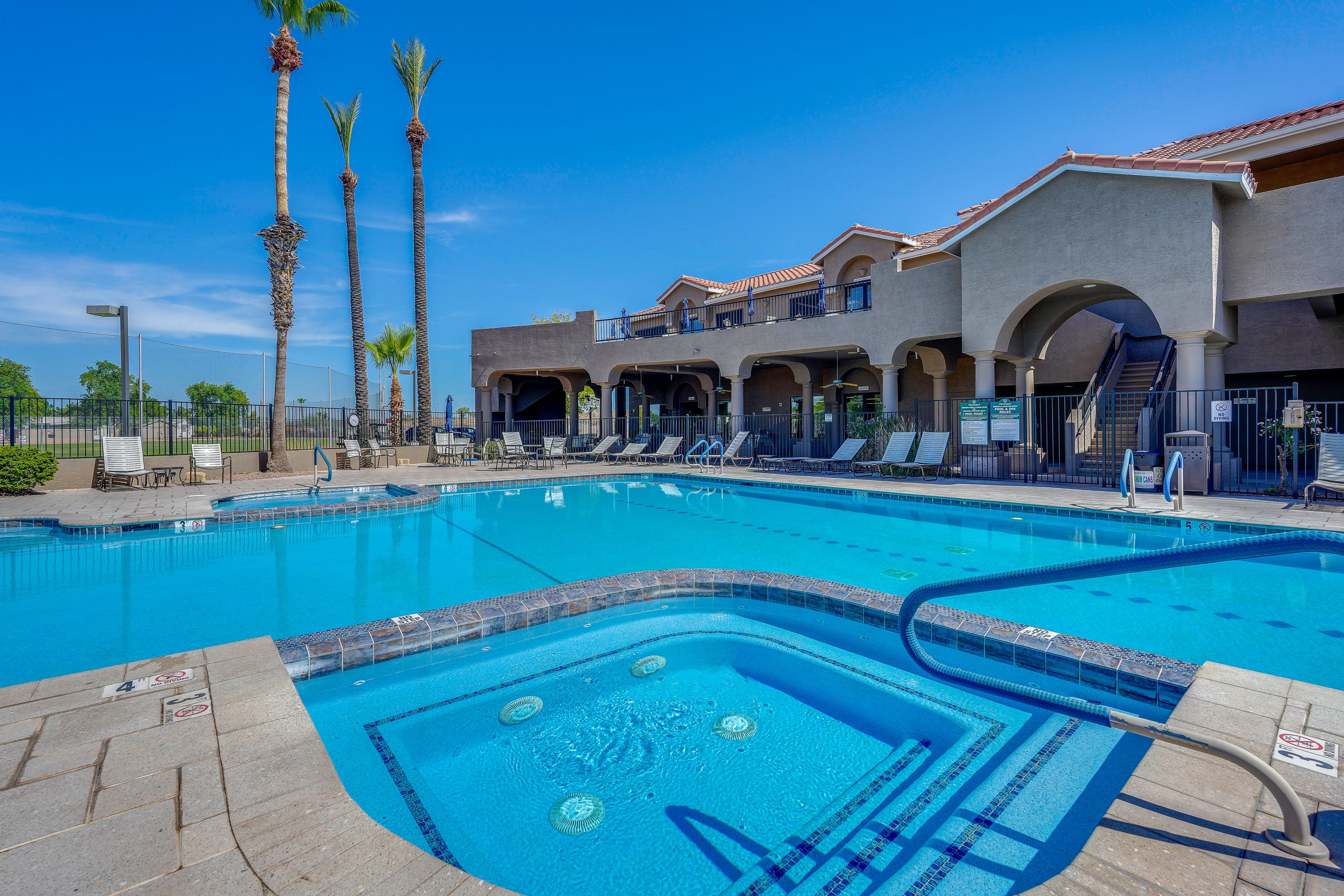 Mesa Vacation Rental | 1BR | 1BA | 628 Sq Ft | Stairs Required