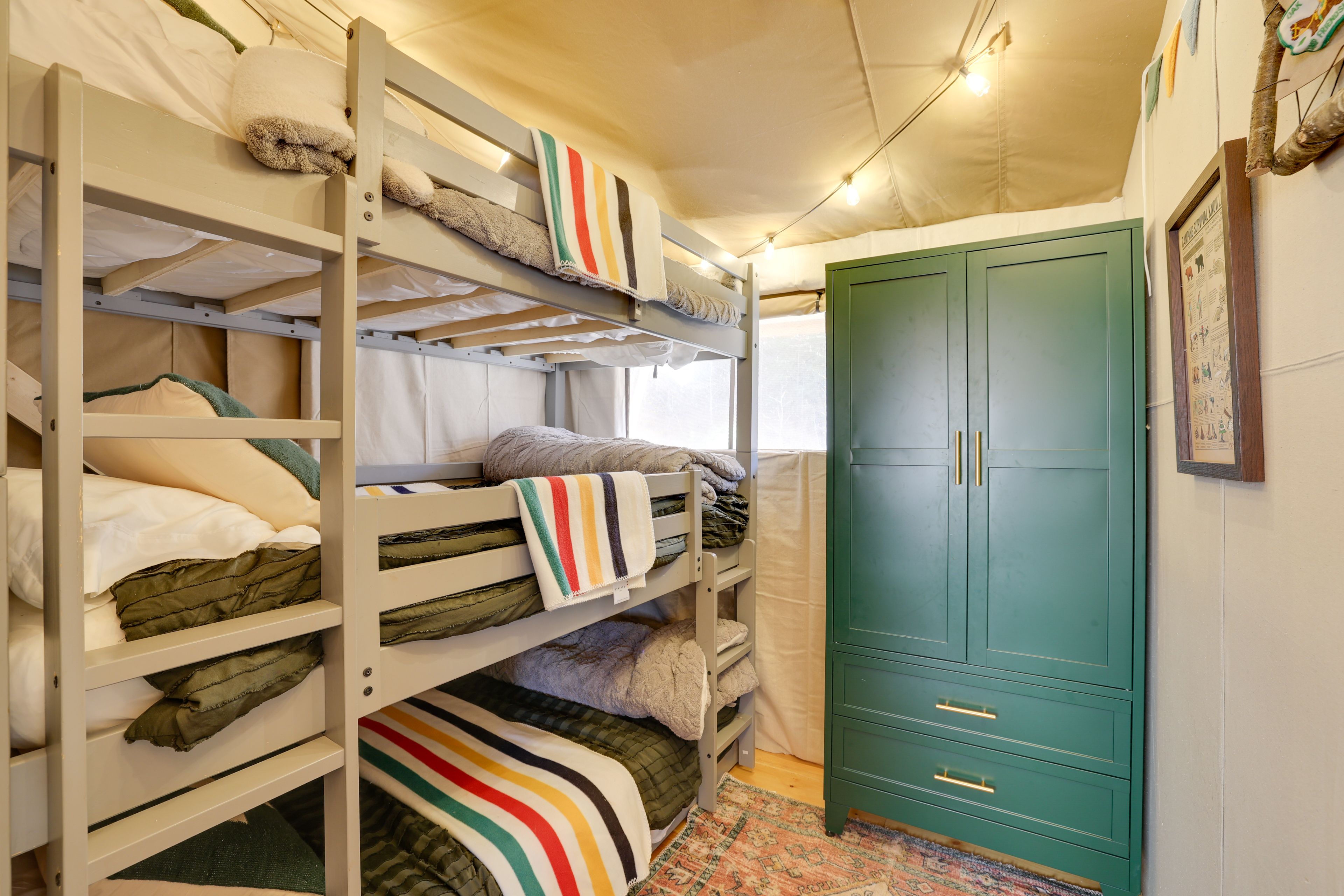 Bedroom 4 ('The Hootenanny') | Triple Twin Bunk Bed