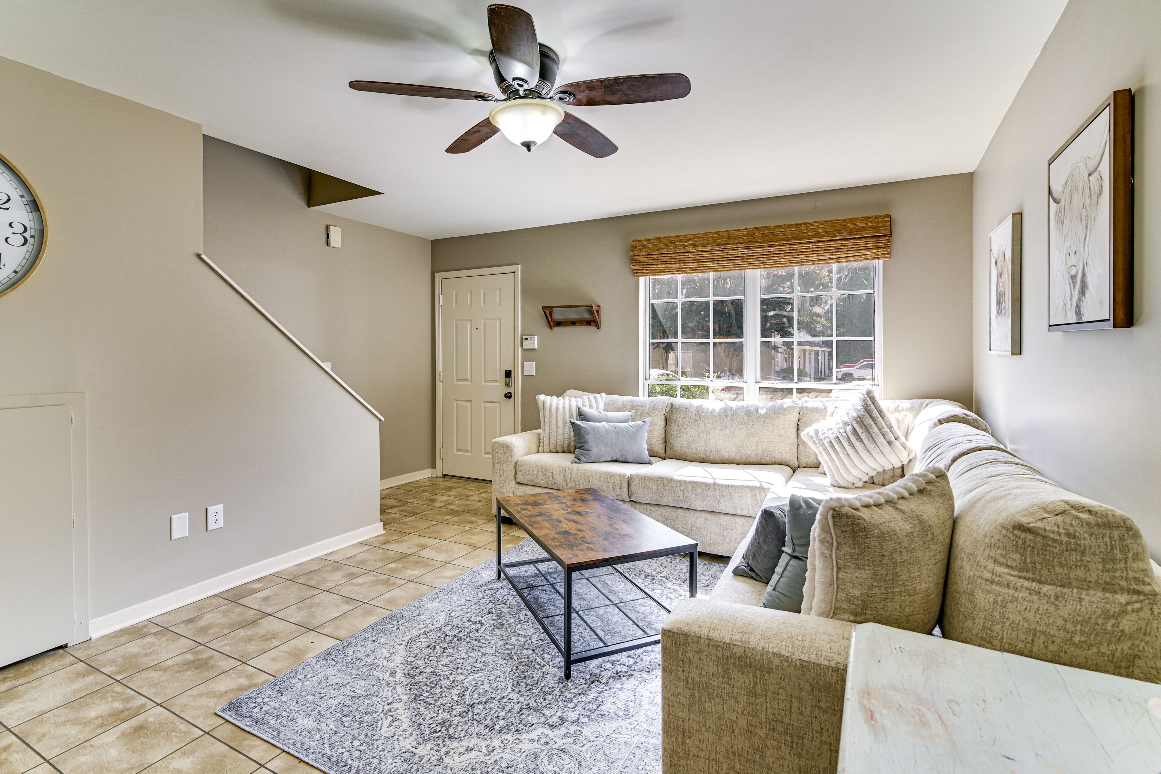 Living Room | Full Sleeper Sofa | Smart TV | 1st Floor