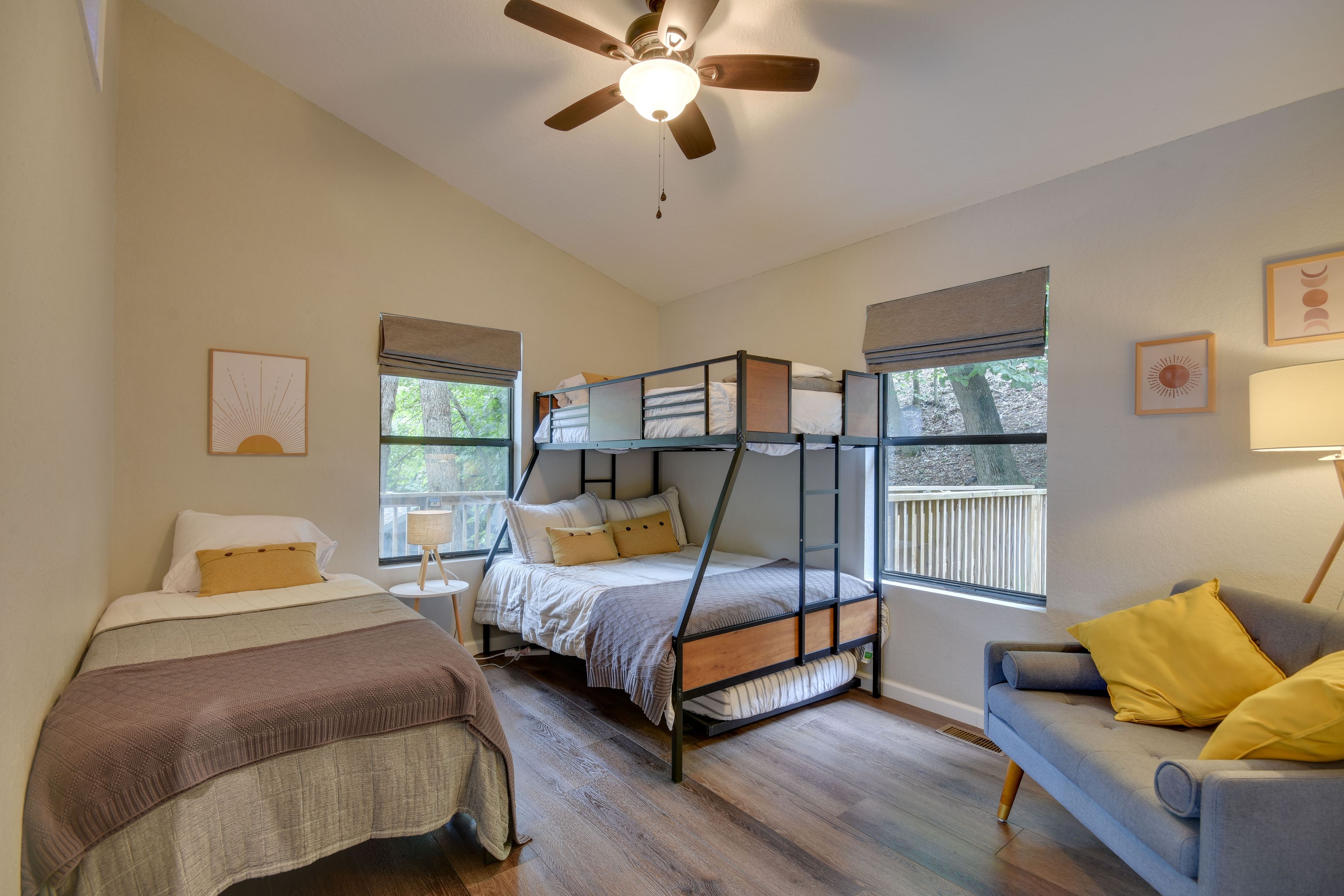 Bedroom 2 | Twin Bed | Twin/Full Bunk Bed w/ Twin Trundle | Upper Level