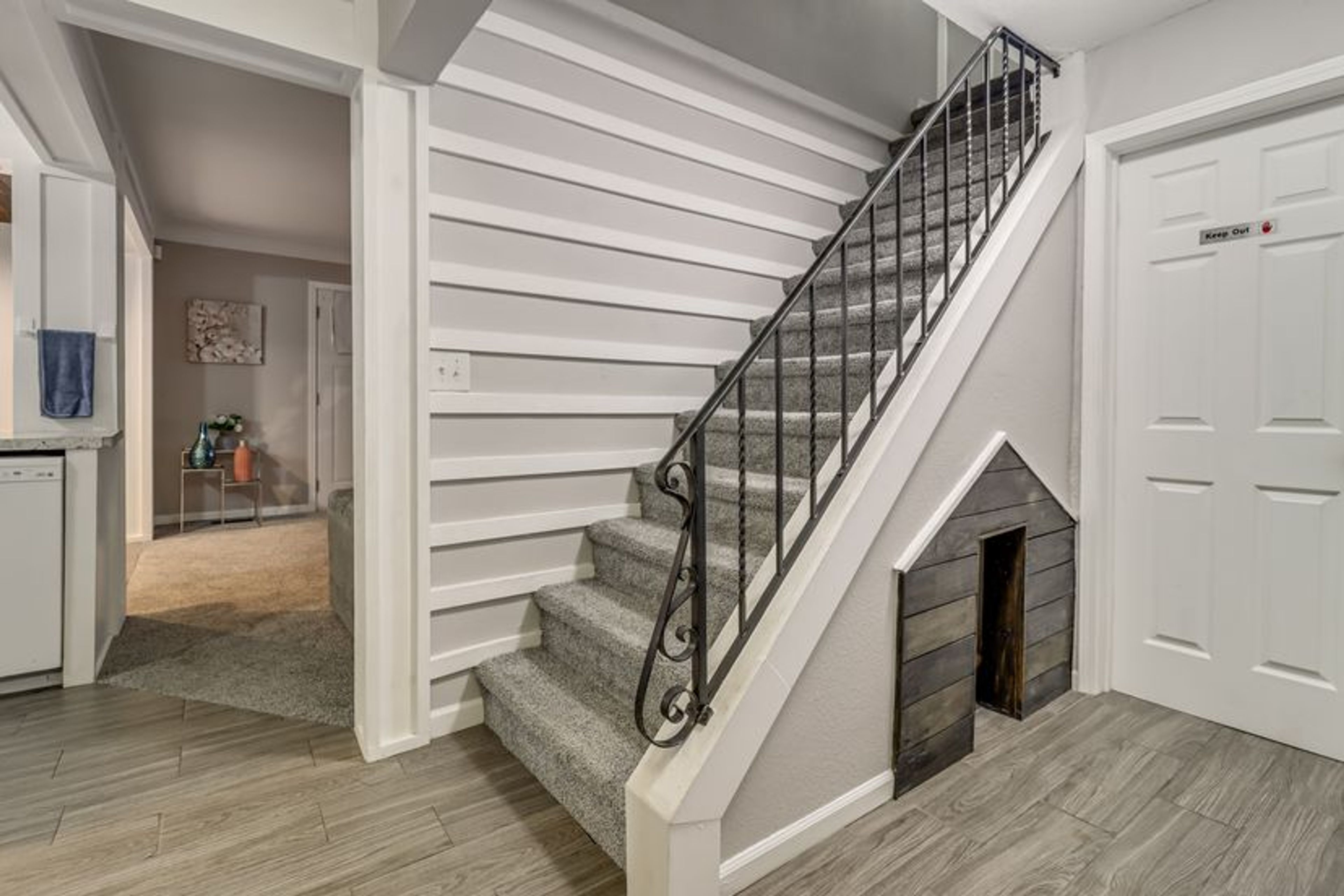 Staircase to upstairs level