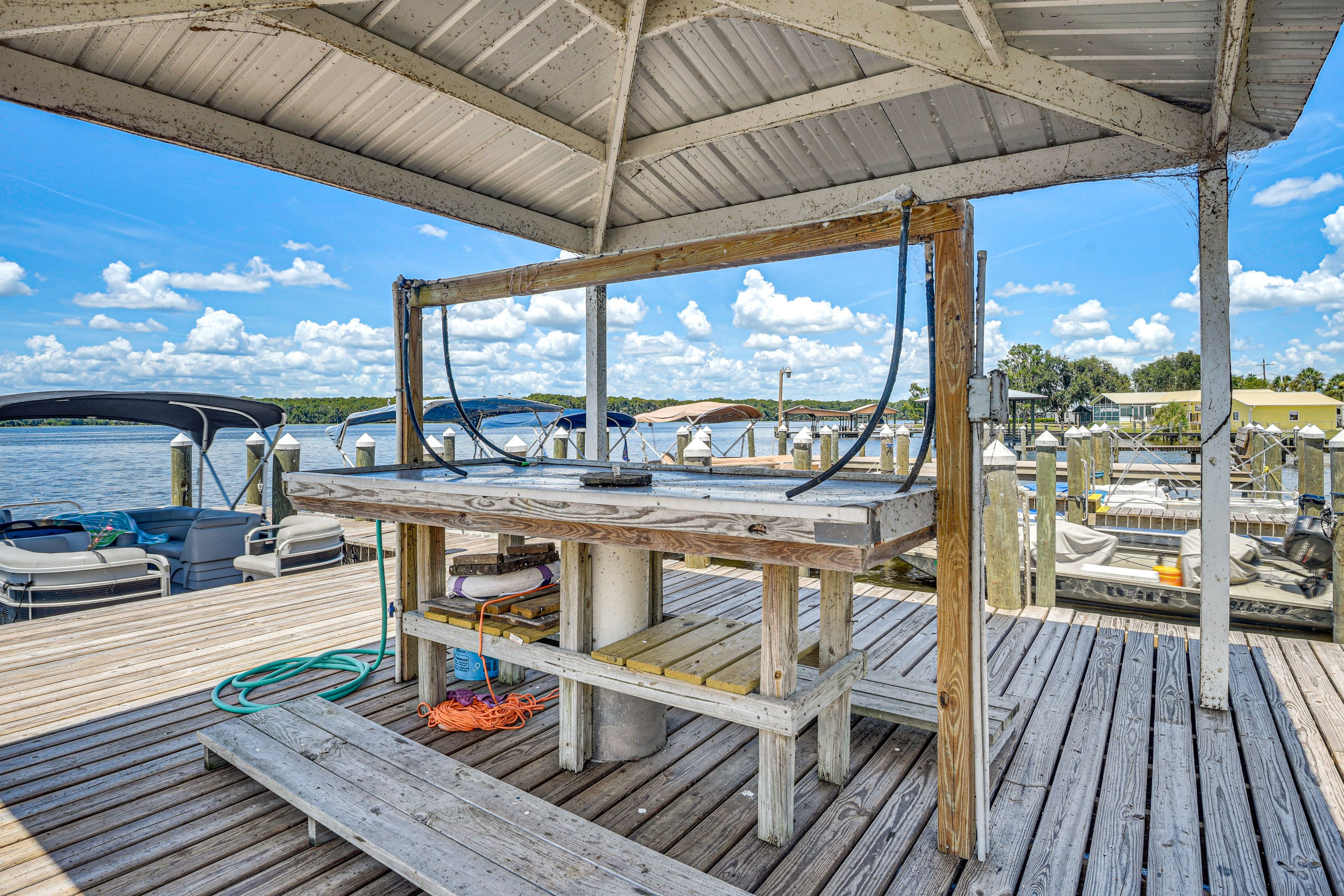 River Bend Condominiums | Community Fish Cleaning Station