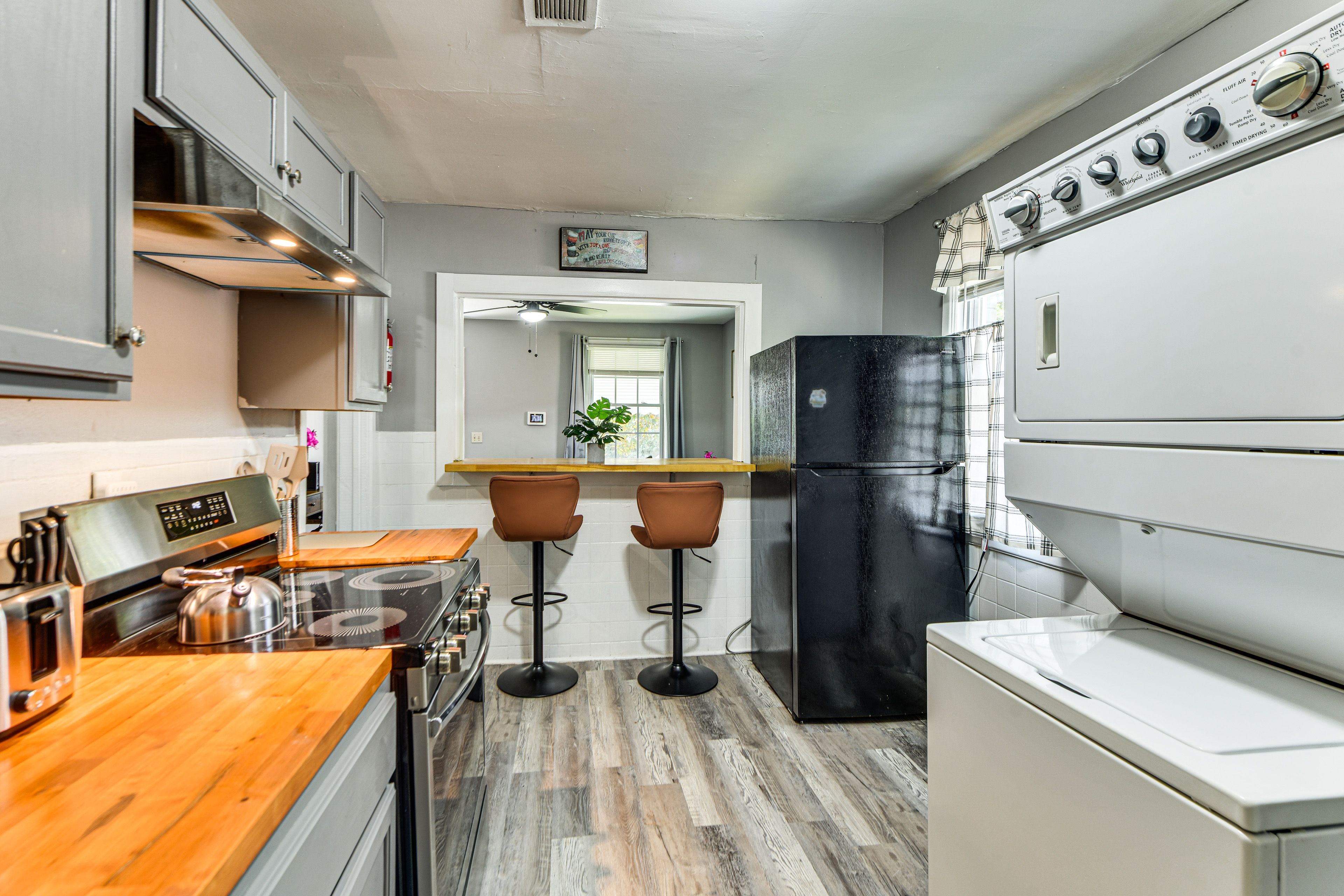 Kitchen | Stacked Laundry Machines
