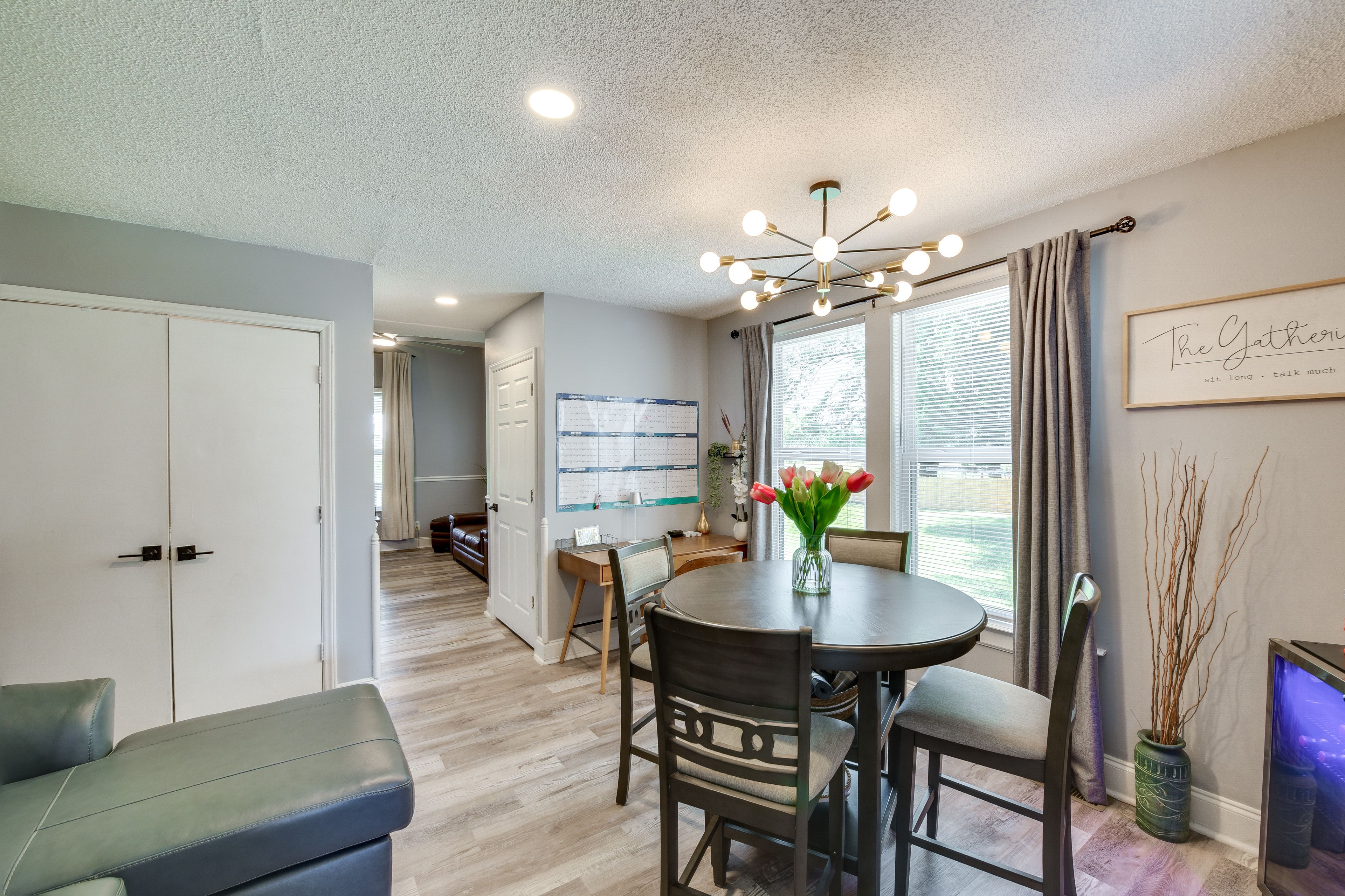 Dining Room | Desk | Coffee Bar | 1st Floor