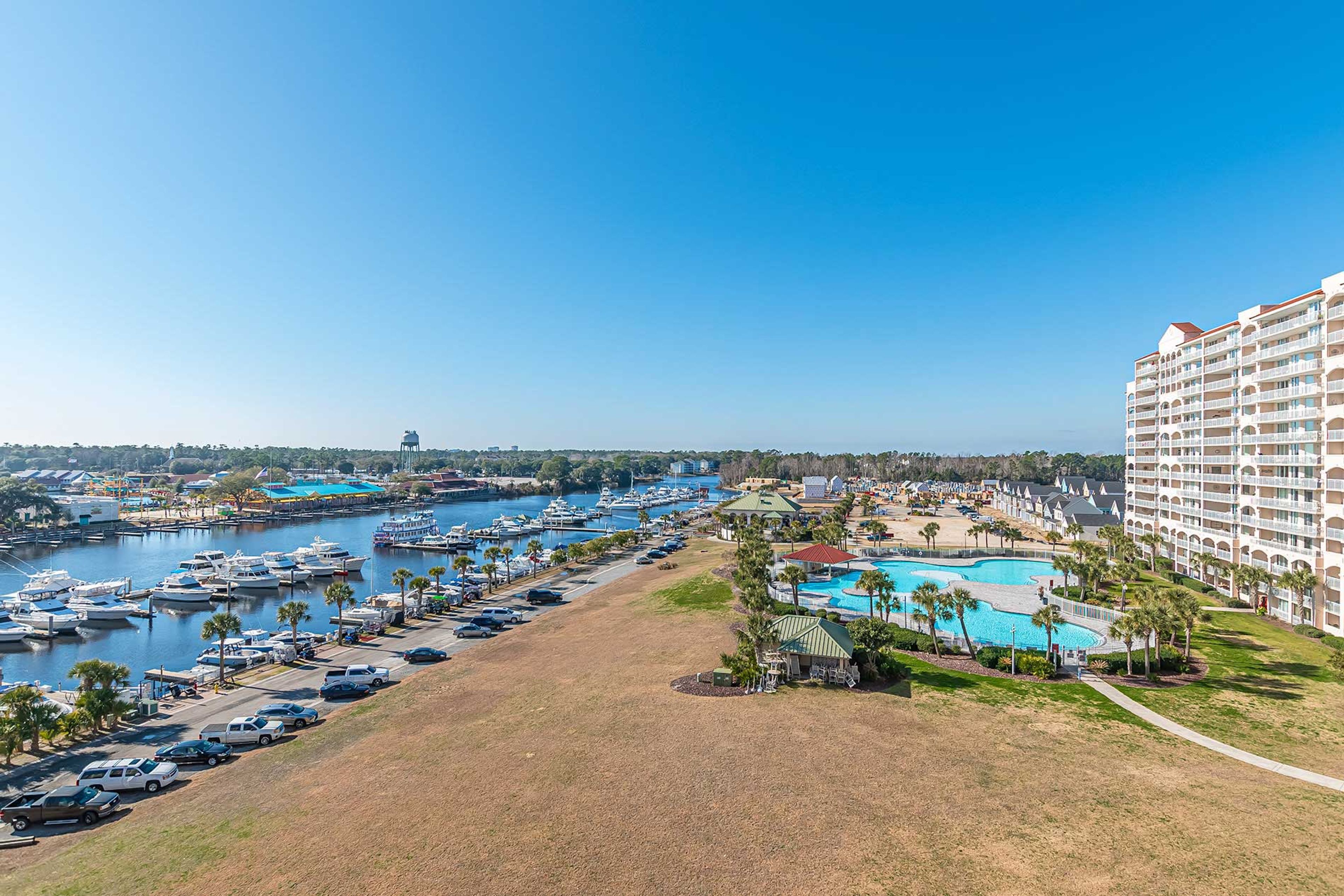 Barefoot Resort Aerial View | Outdoor Pool | Intracoastal Access