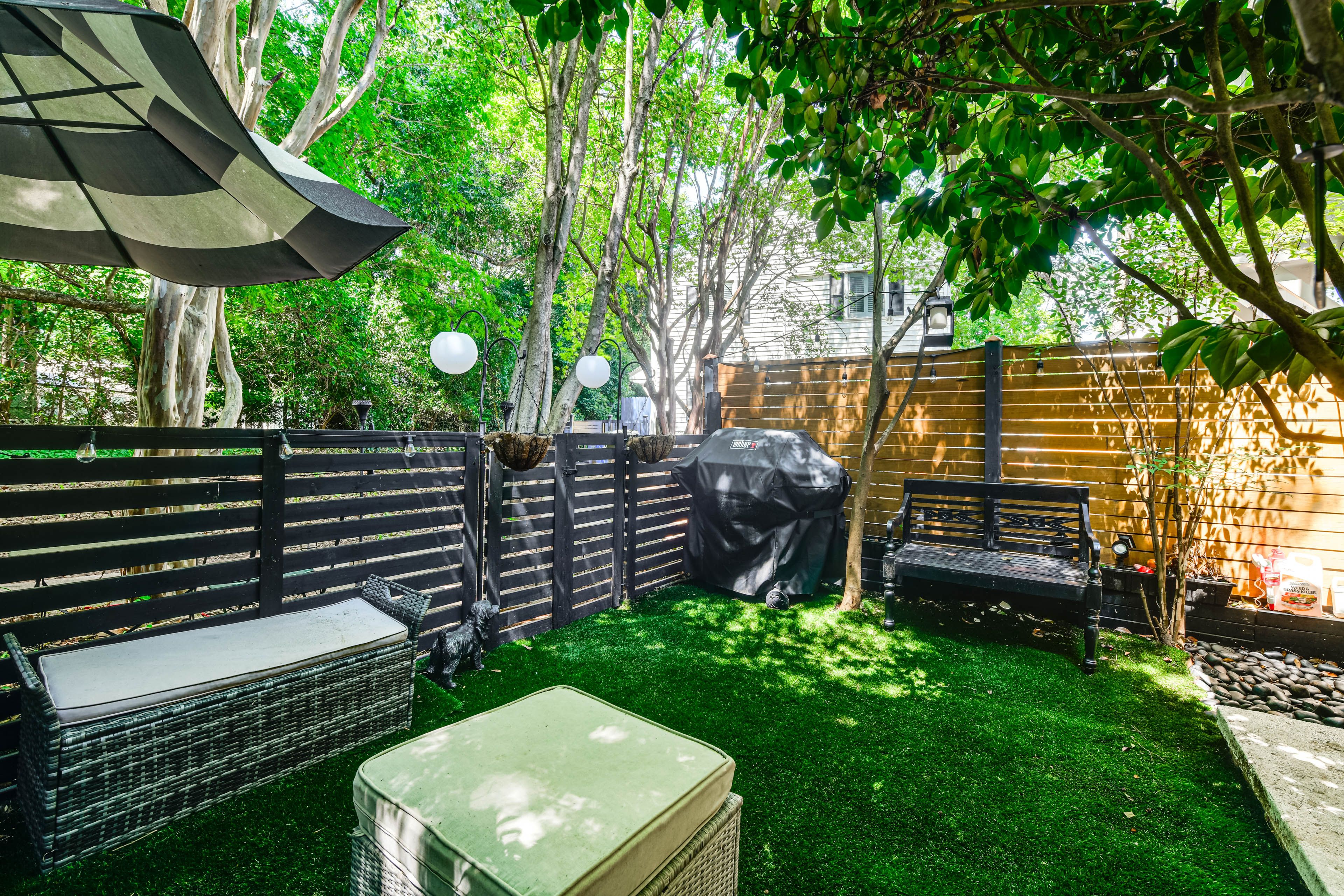 Fenced-In Yard | Gas Grill
