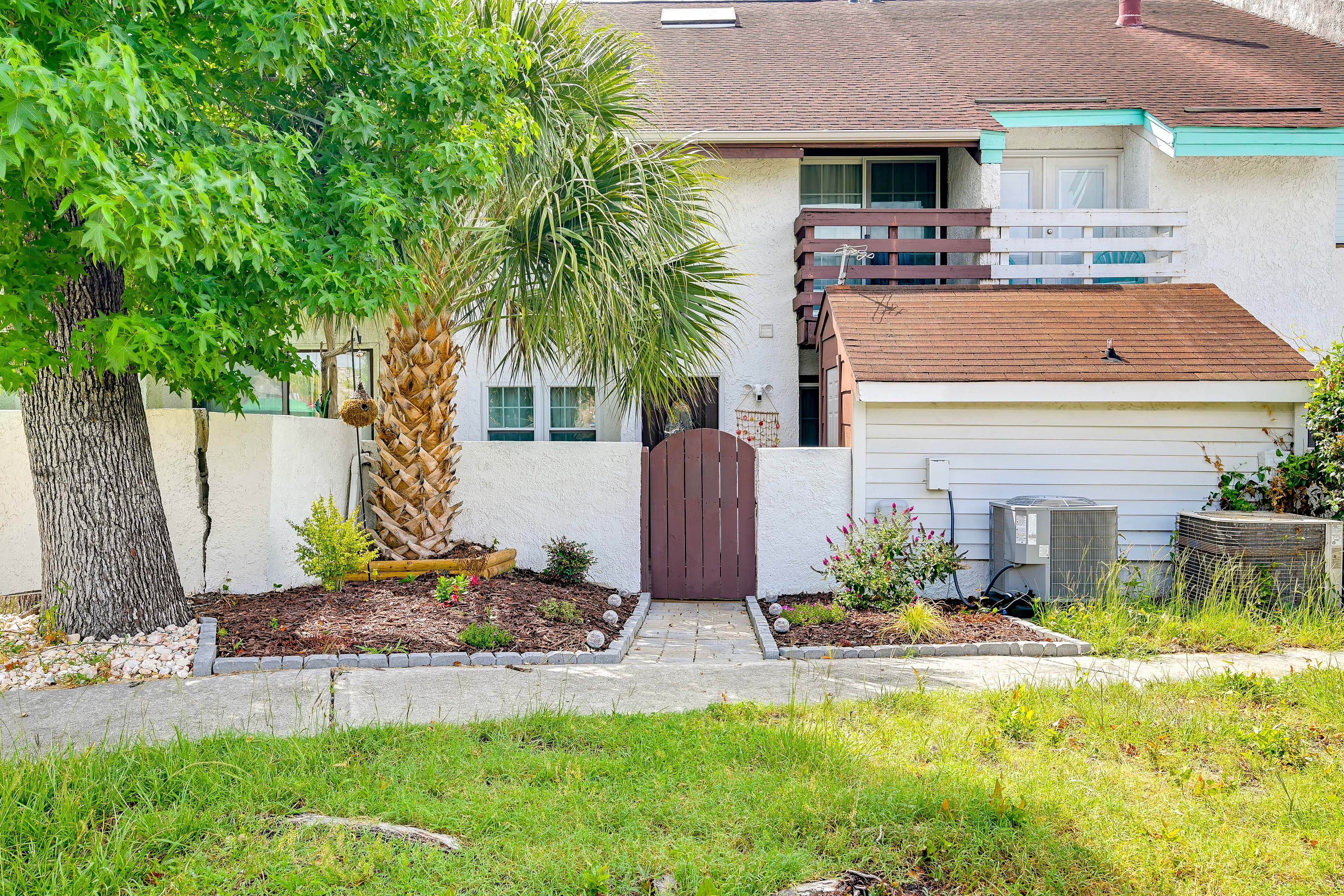 Exterior | 3-Story Condo | Walkable Location