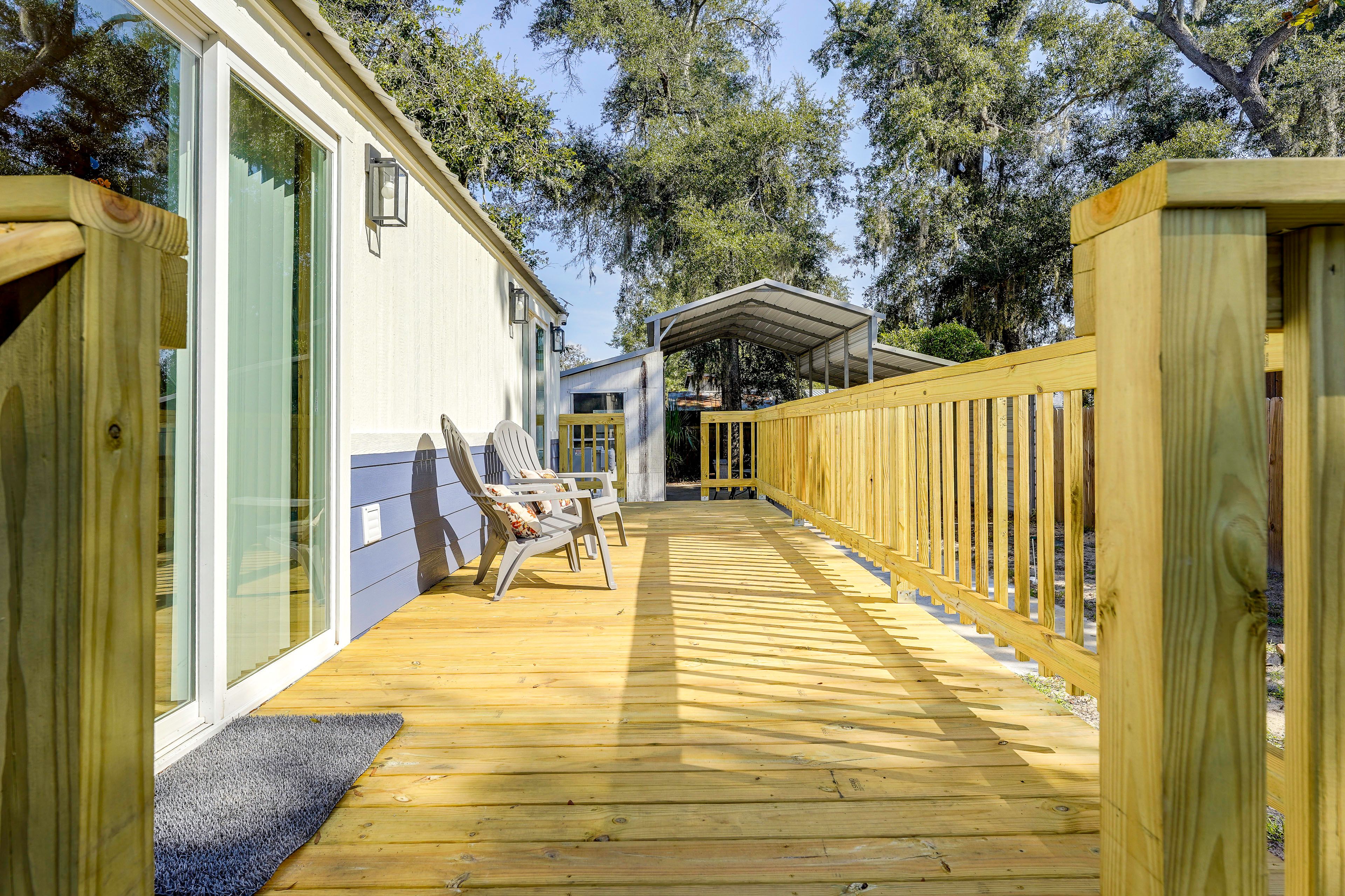 Furnished Deck | Steps for Access