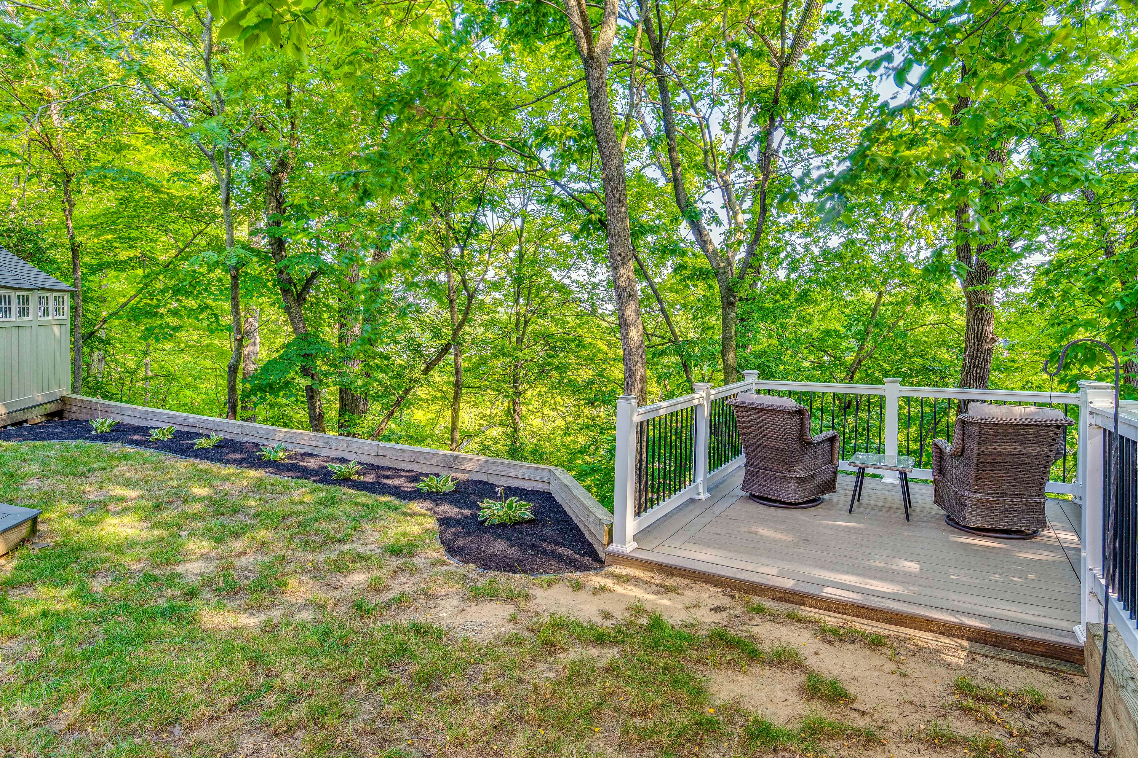 Private Yard | Furnished Deck & Patio