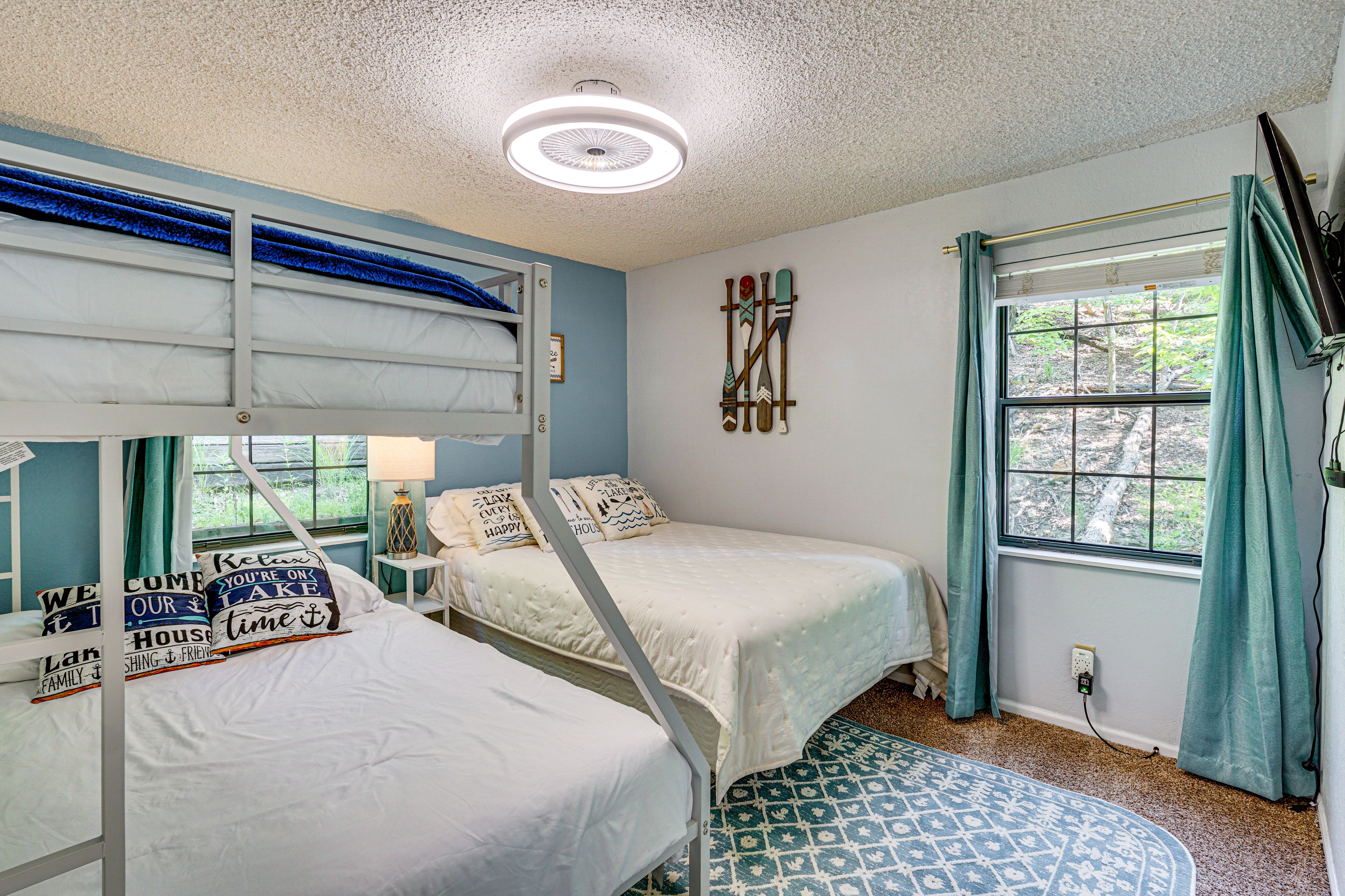Bedroom 3 | Upper Level | Queen Bed | Twin/Full Bunk Bed