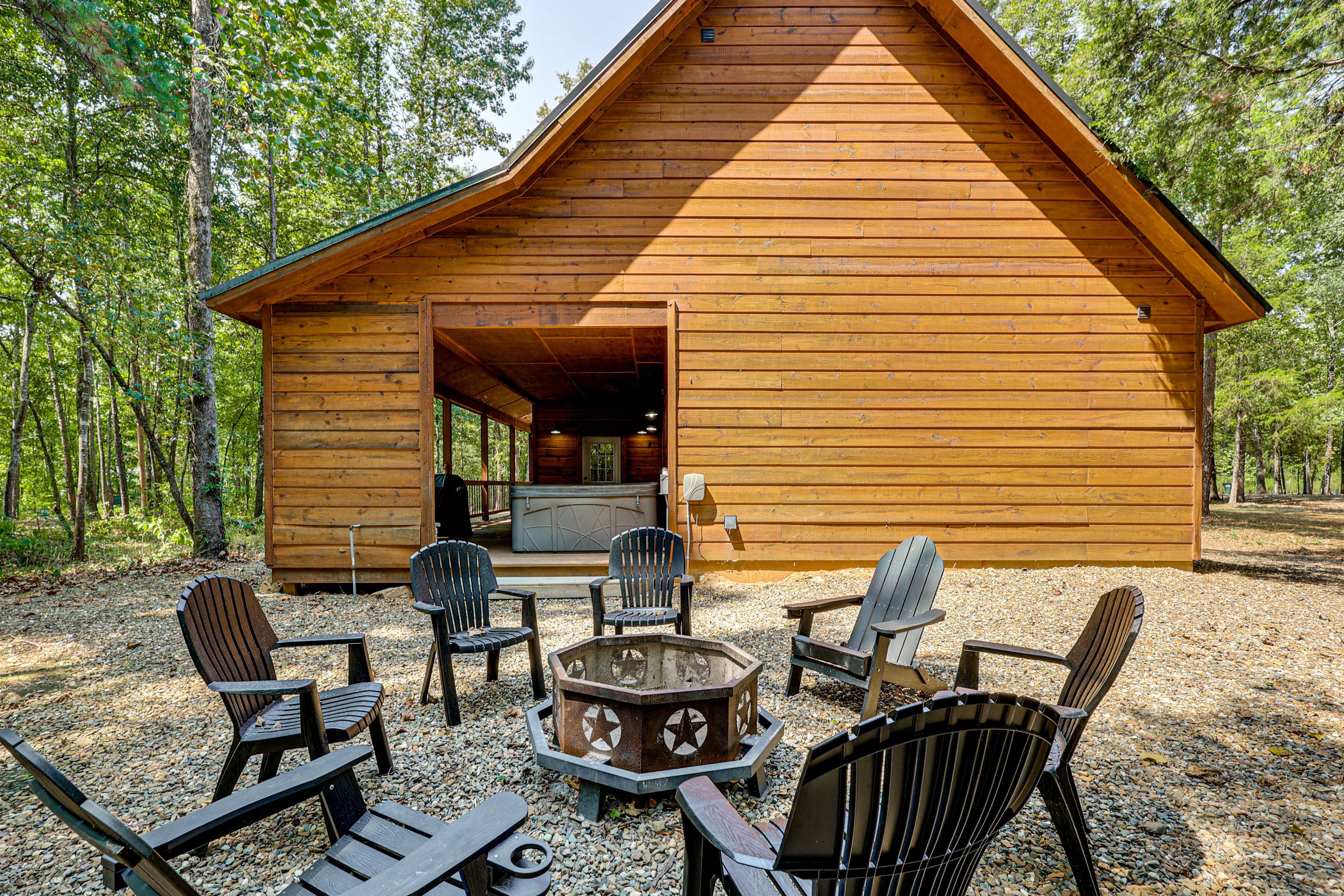 Private Yard | Wood-Burning Fire Pit w/ Seating | 2-Story Cabin