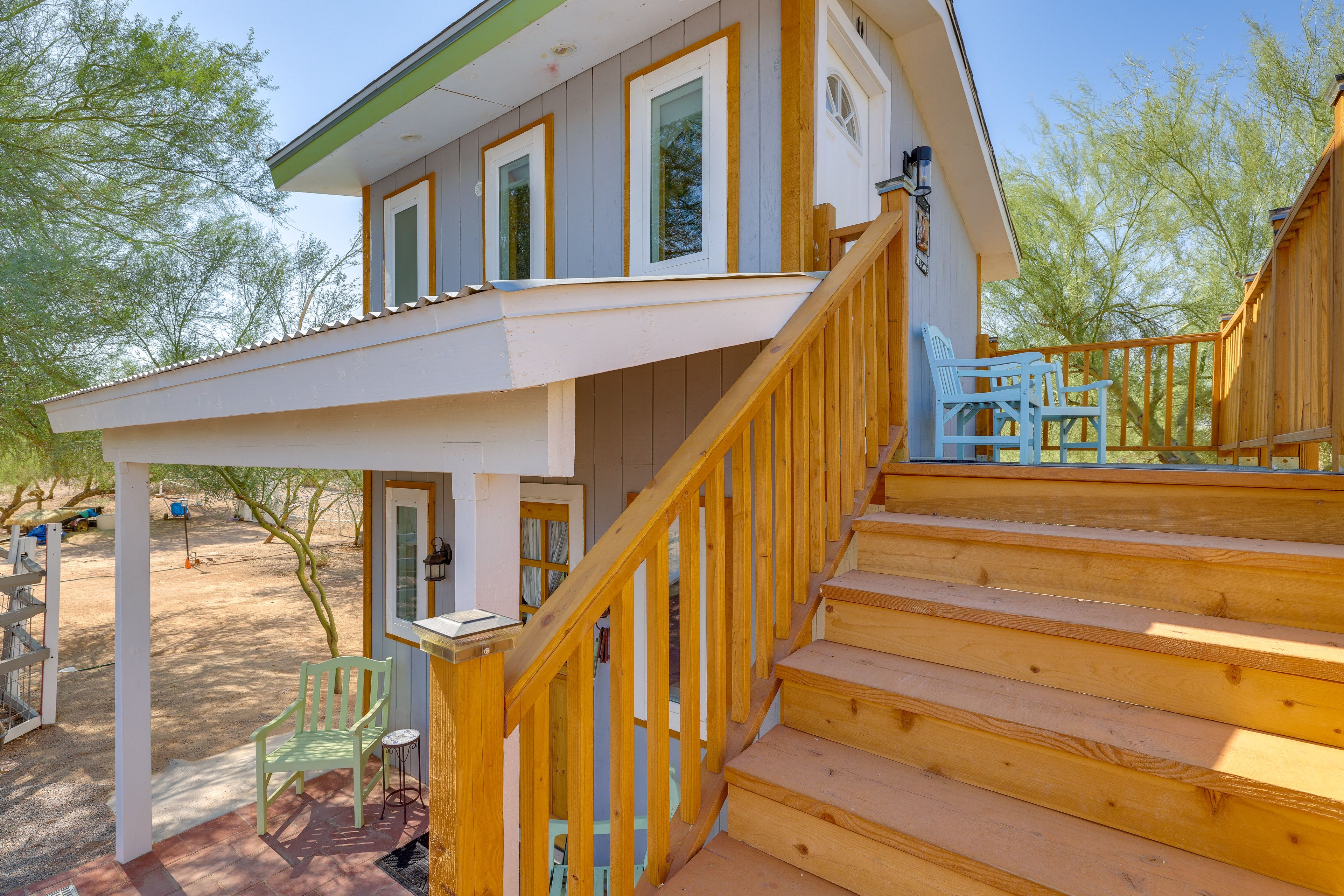 Exterior Stairs to Bedroom & Bathroom