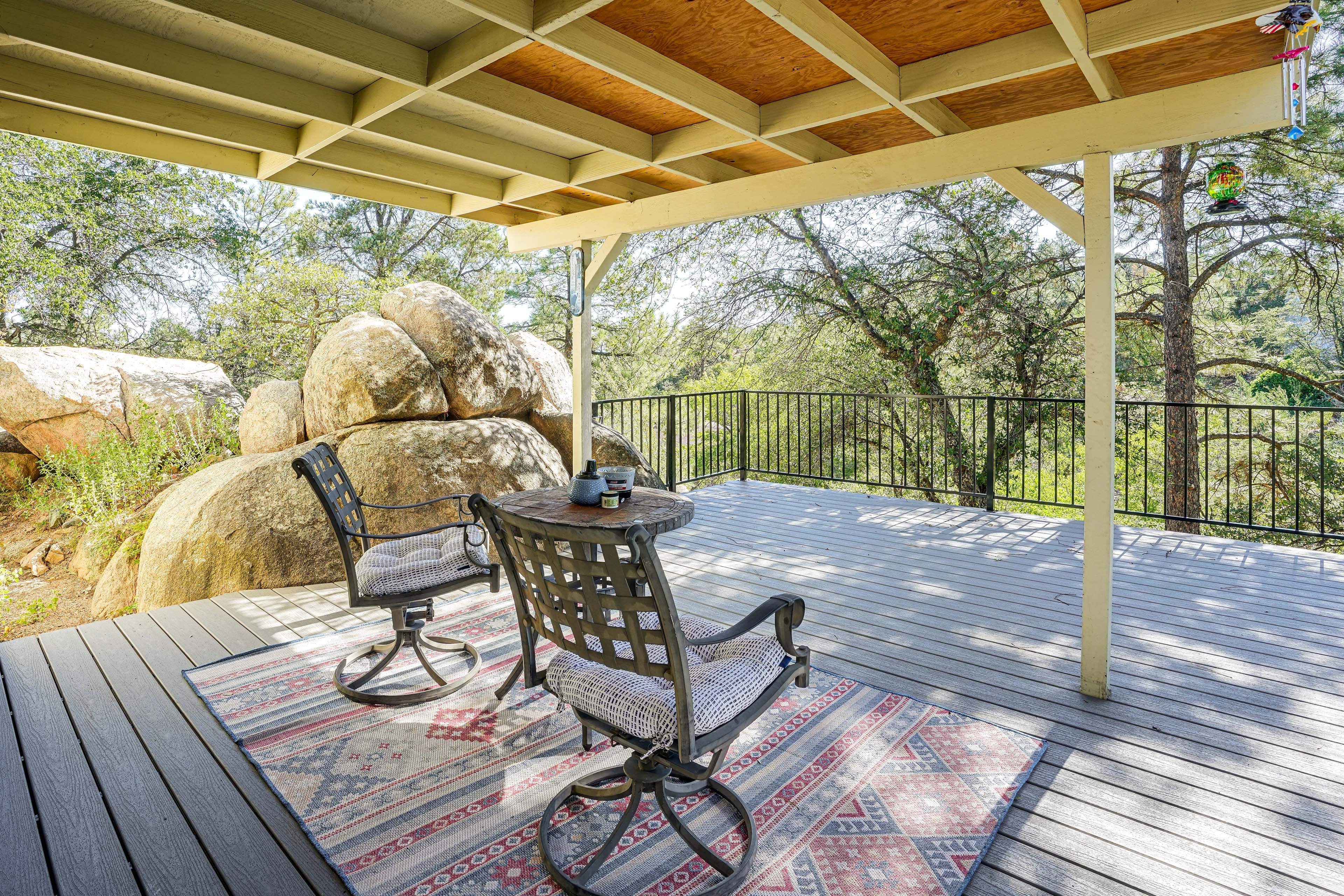 Covered Deck | Outdoor Dining | Gas Grill