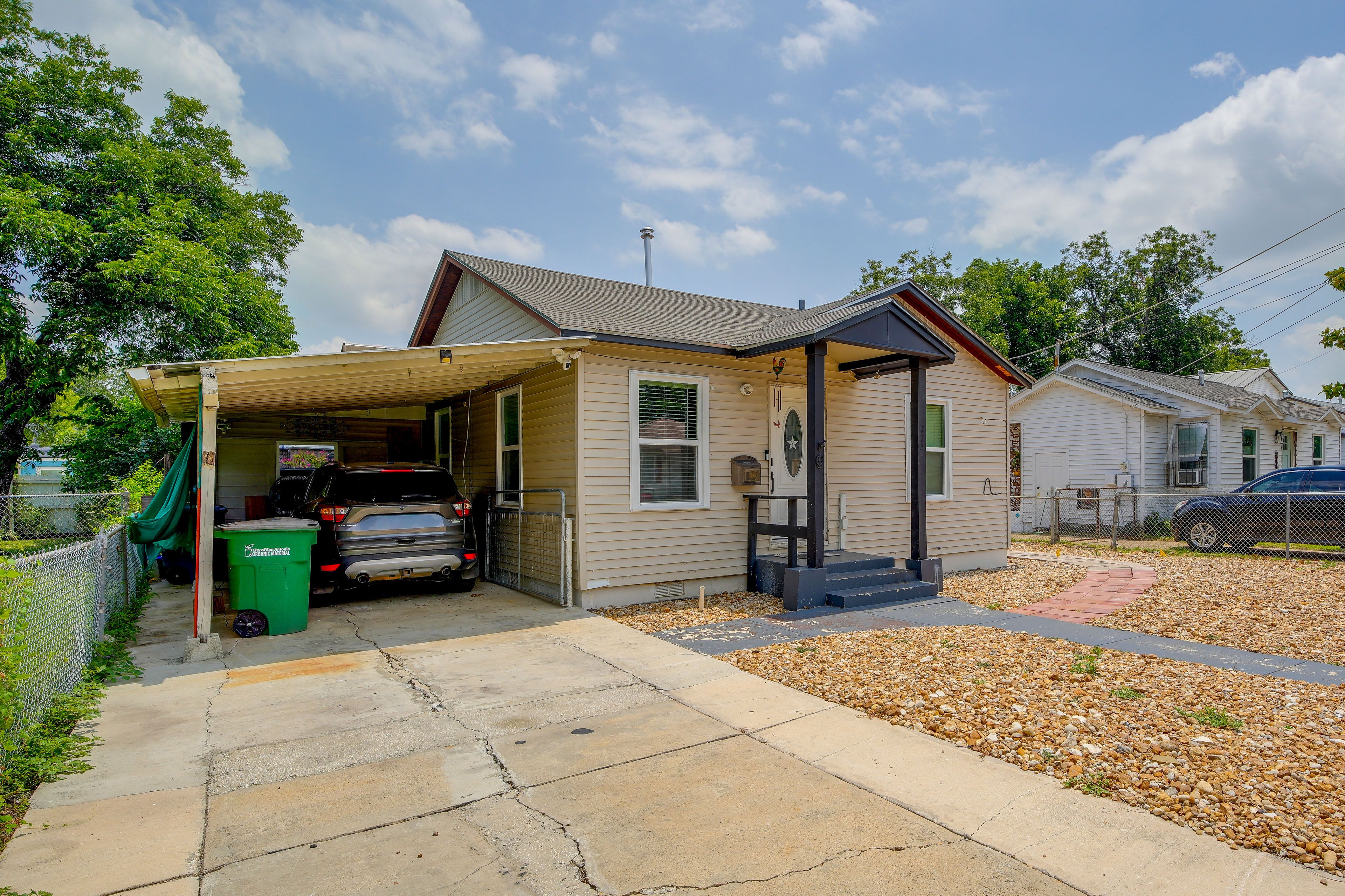 Covered Driveway Parking | 1 Vehicle | Free Street Parking