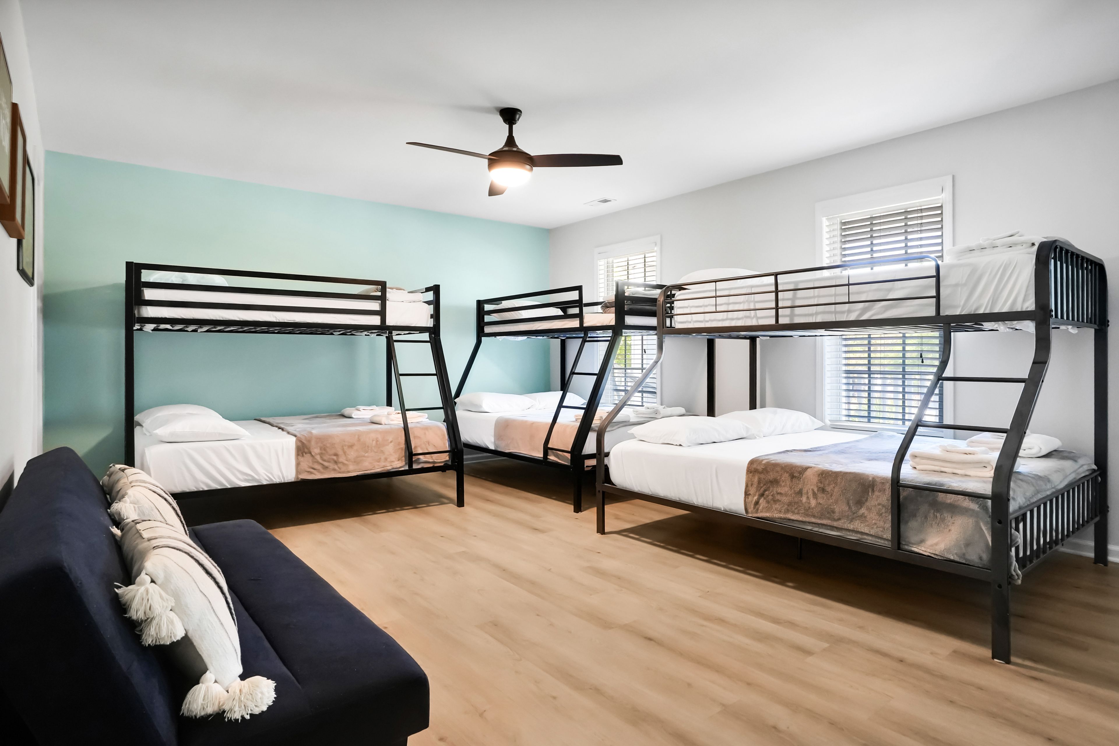 Bedroom 2 | 2 Twin/Full Bunk Beds | Twin/Queen Bunk Bed | Twin Futon