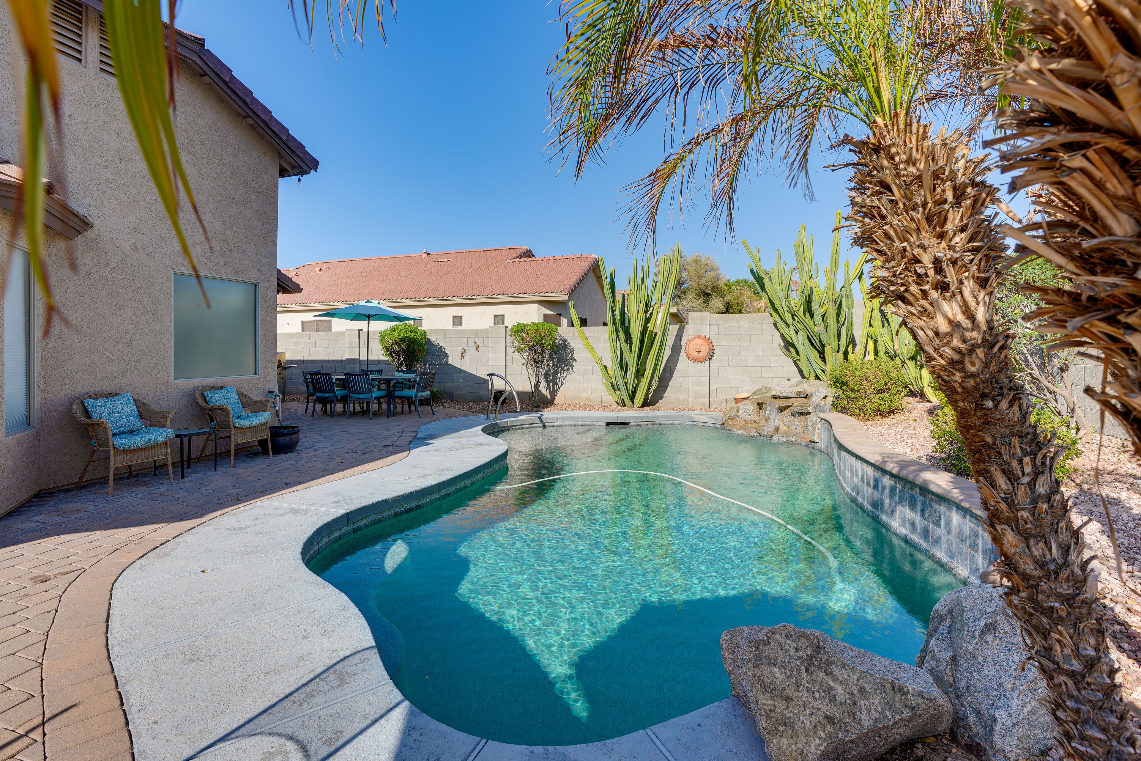 Surprise Vacation Rental | 3BR | 2BA | 1,600 Sq Ft | 1 Step to Enter