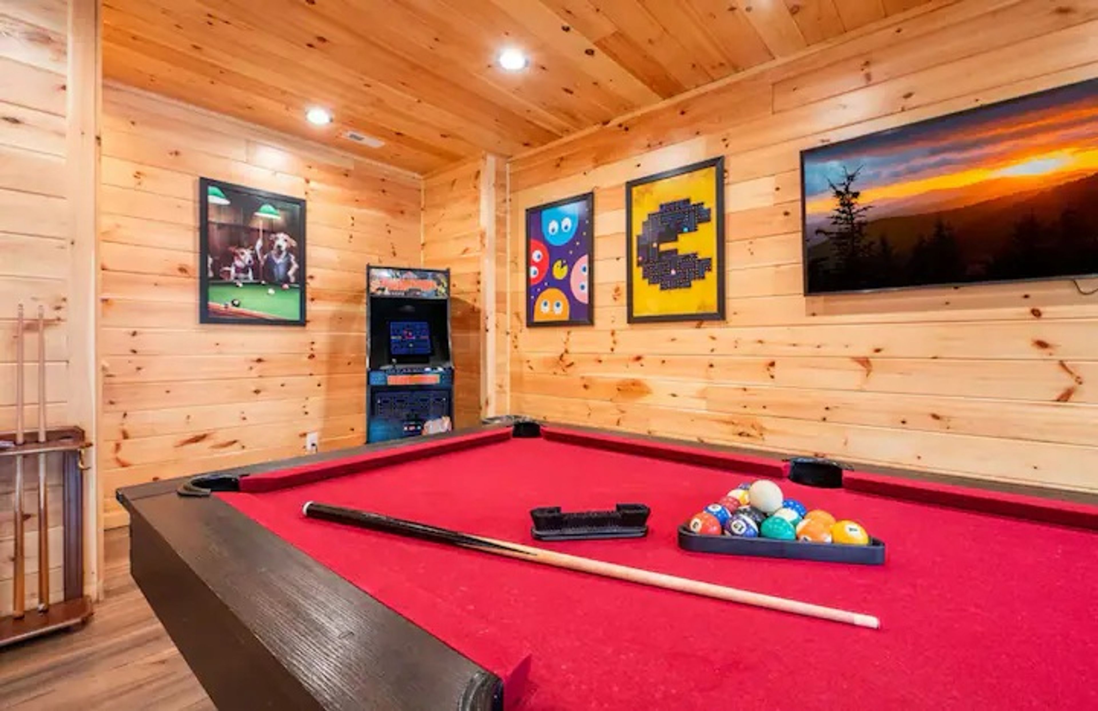 Game Room w/ Pool Table + Foosball + Arcade Games