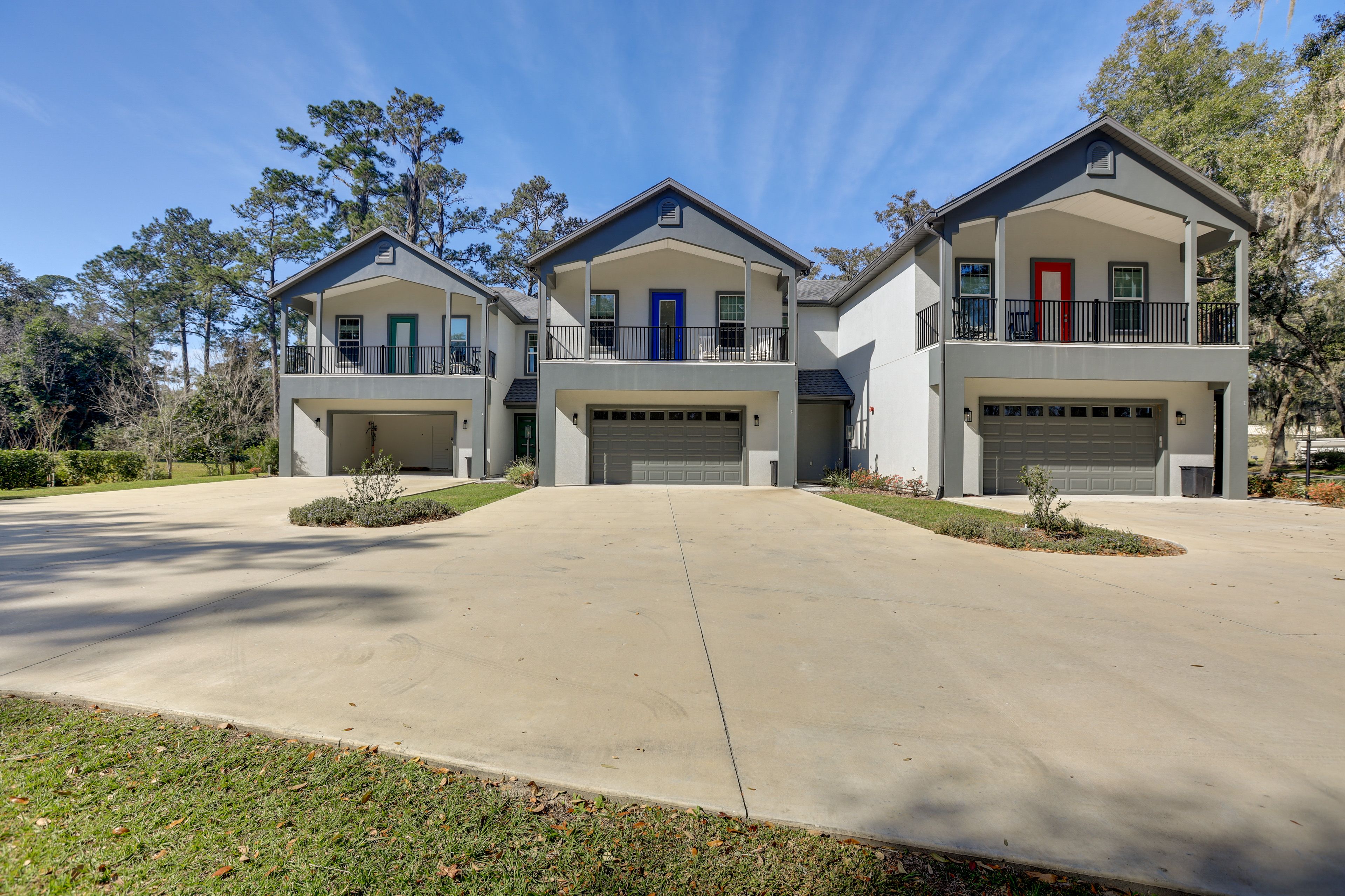 Exterior | Garages (2 Vehicles Each) | Driveway (4 Vehicles)