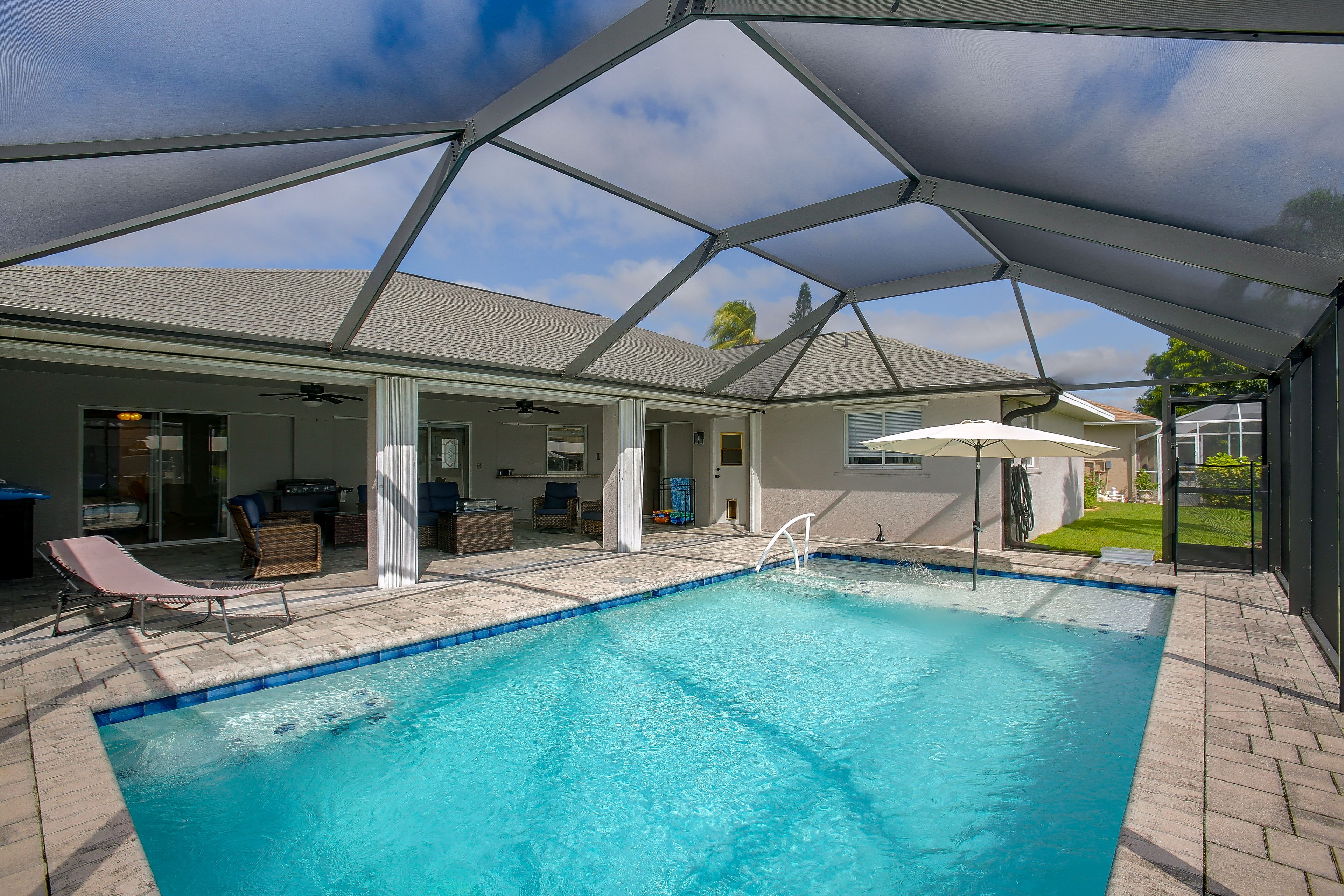 Cape Coral Vacation Rental | 3BR | 2BA | 2,000 Sq Ft | 1 Step to Enter
