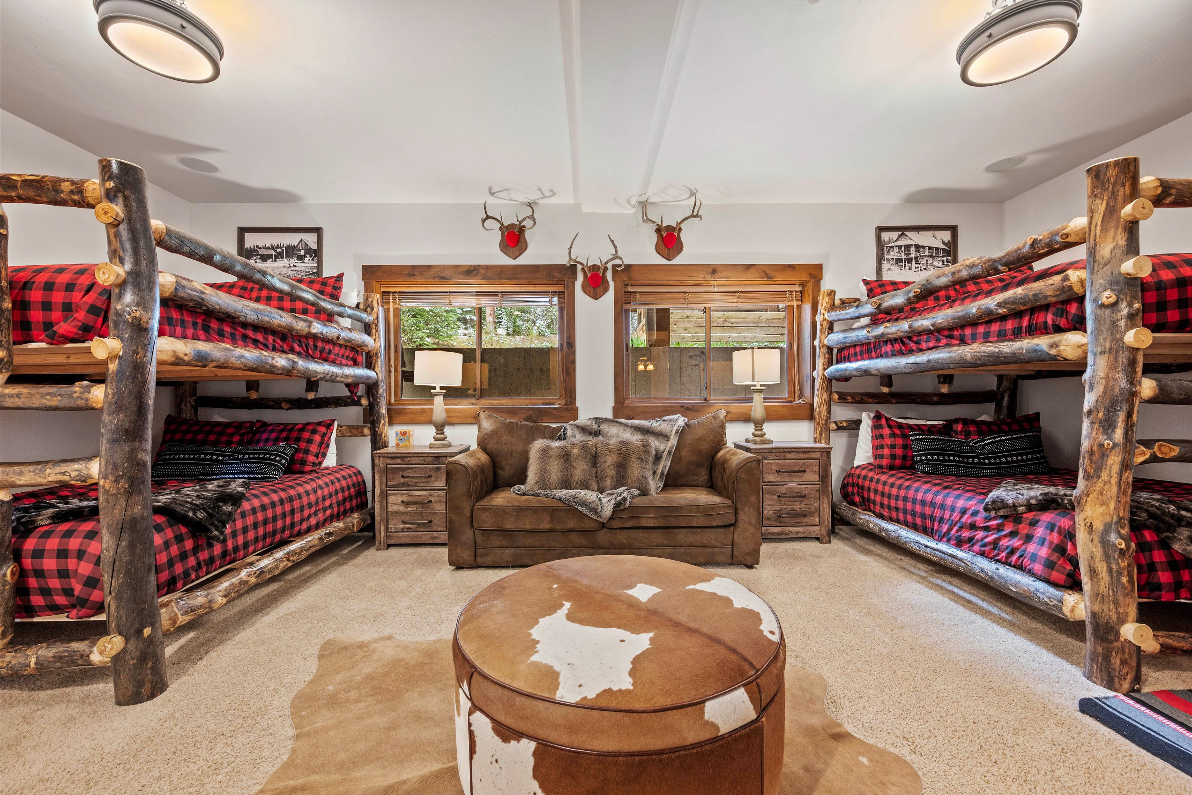 Bedroom 4 | 2 Queen Bunk Beds | Queen Sleeper Sofa
