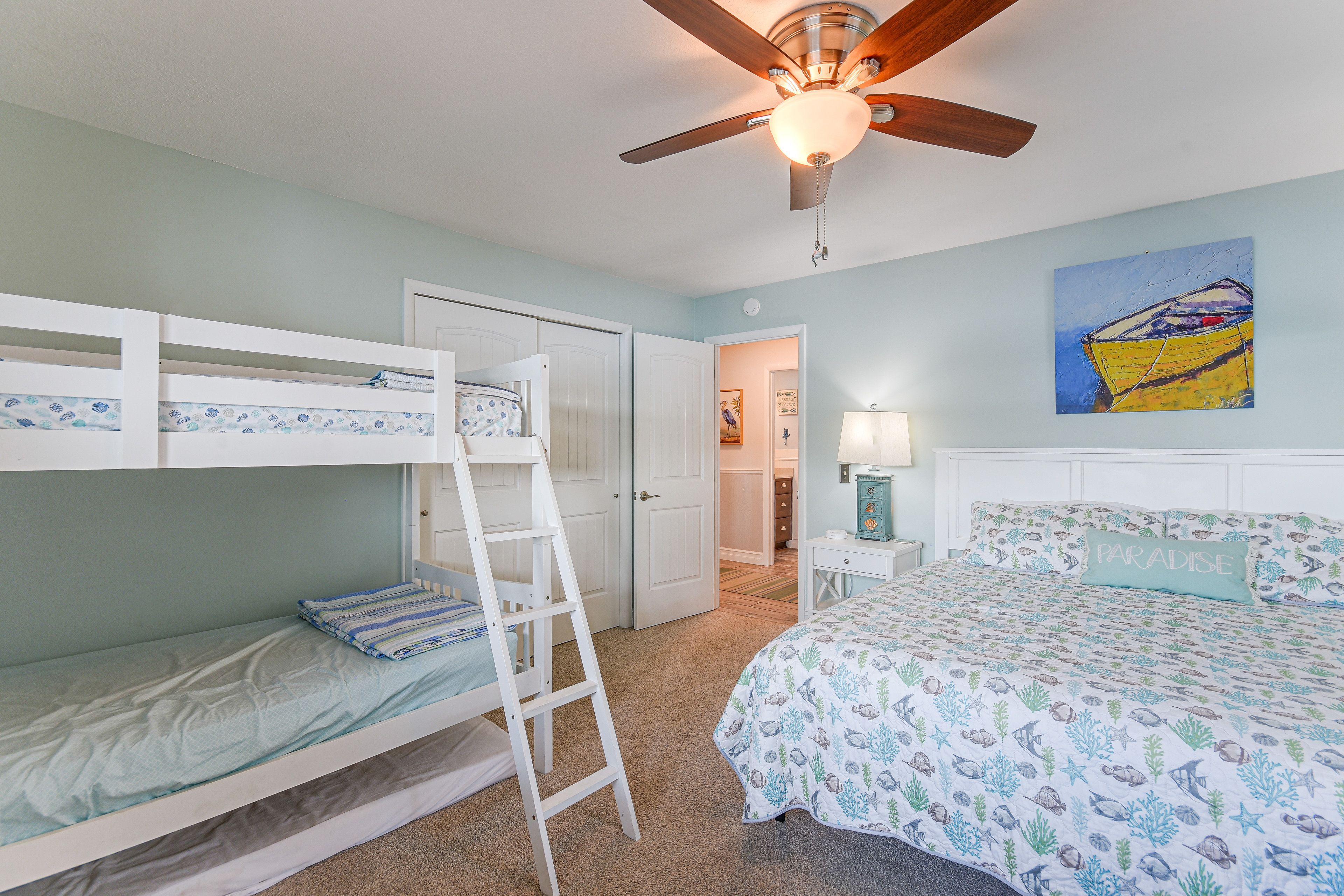 Bedroom 2 | King Bed | Twin Bunk Bed | Twin Sleeper Sofa