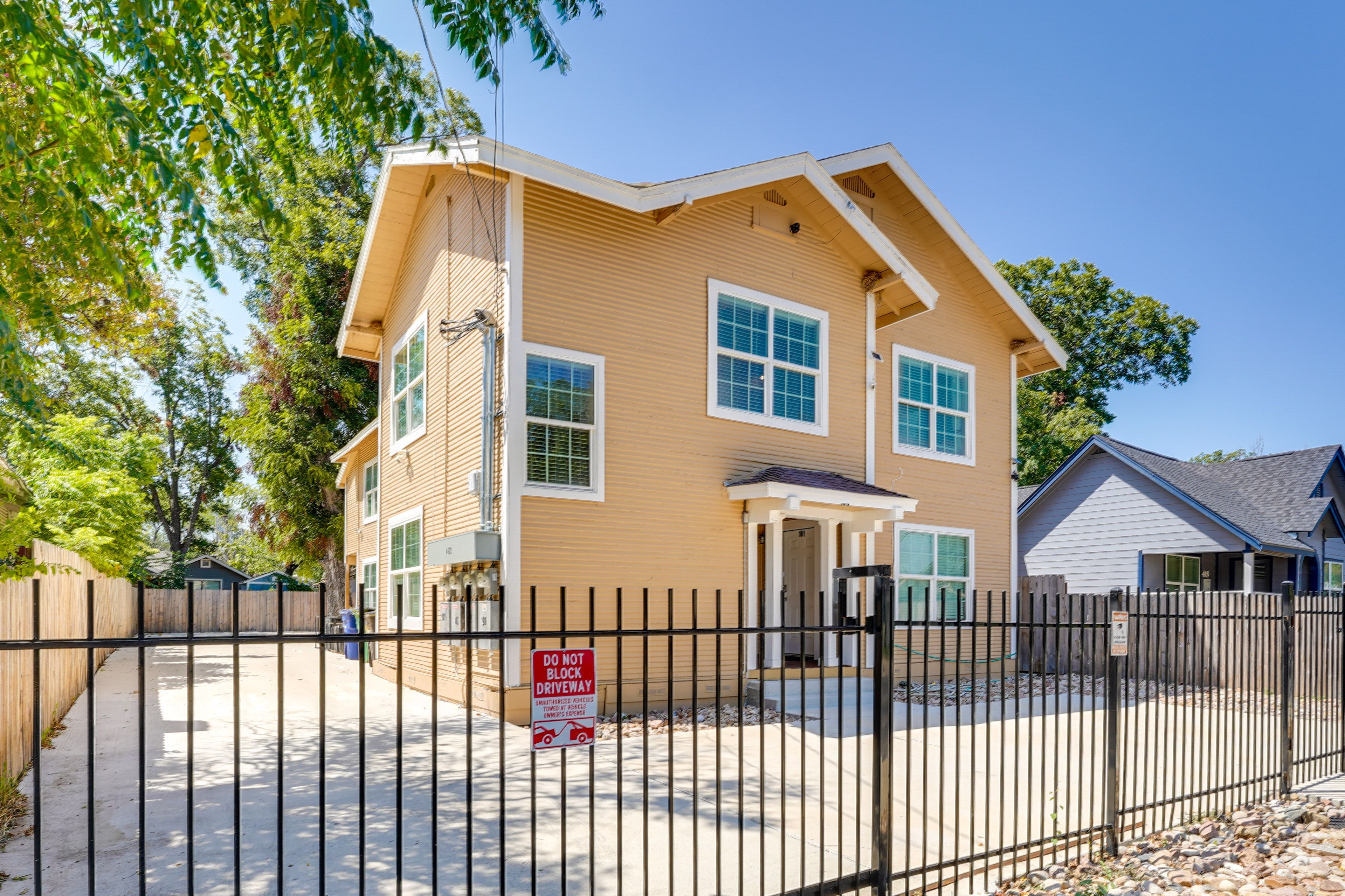 Building Exterior | Gated Parking Area