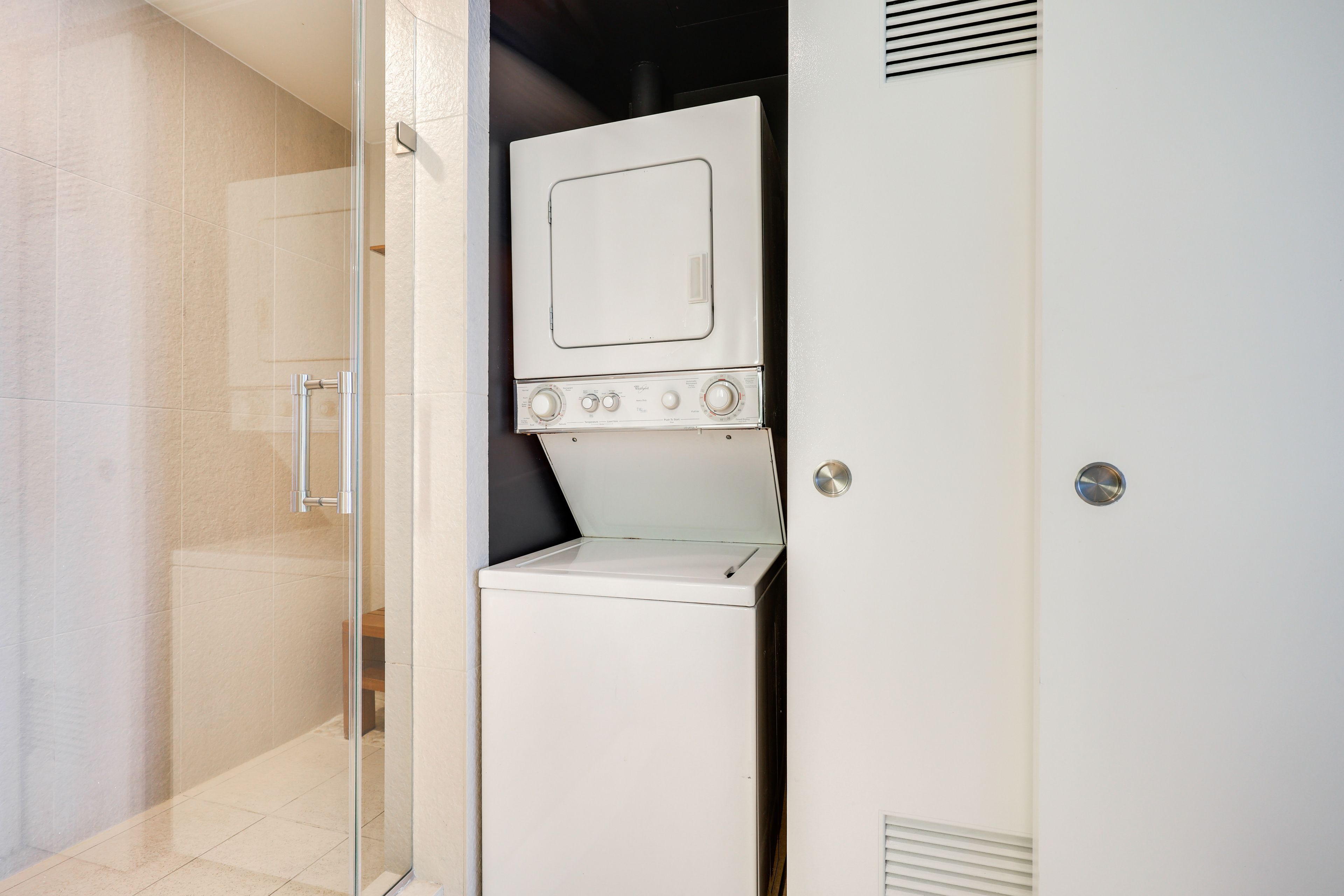 UNIT 1 | Laundry Closet | Washer & Dryer | Iron & Board