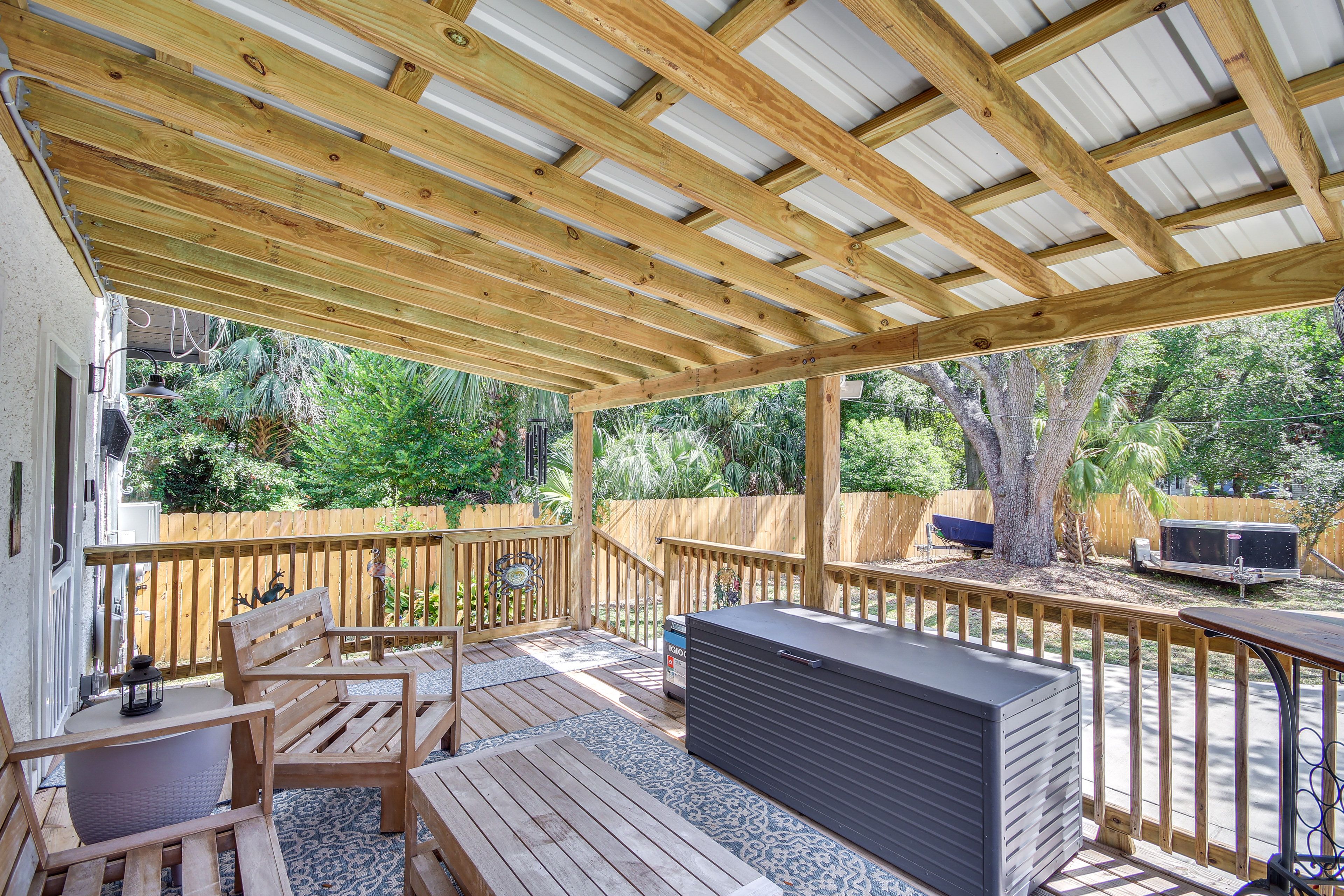 Covered Deck | Private Yard