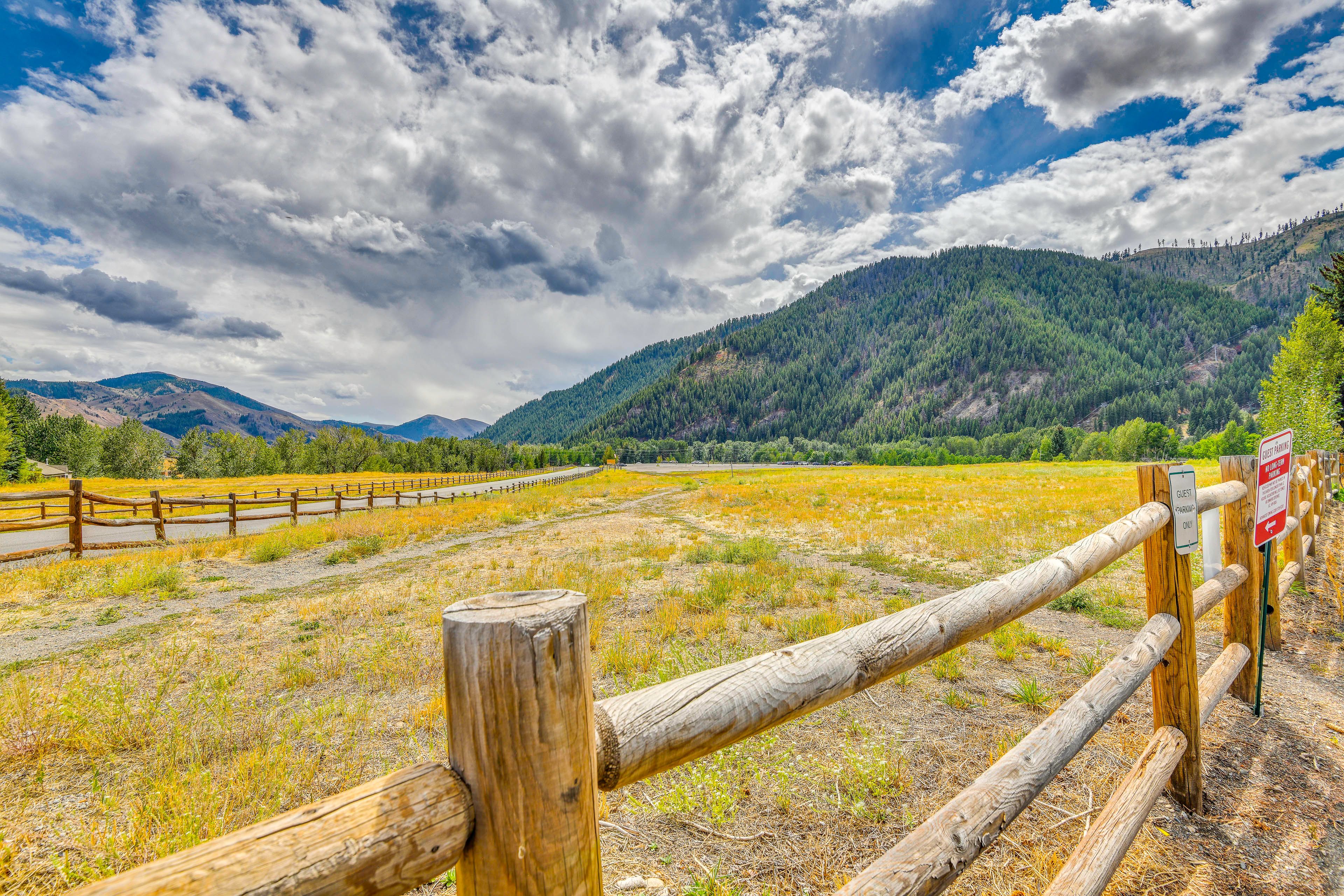 Community Exterior | Mountain Views | Walk to Ski Slopes