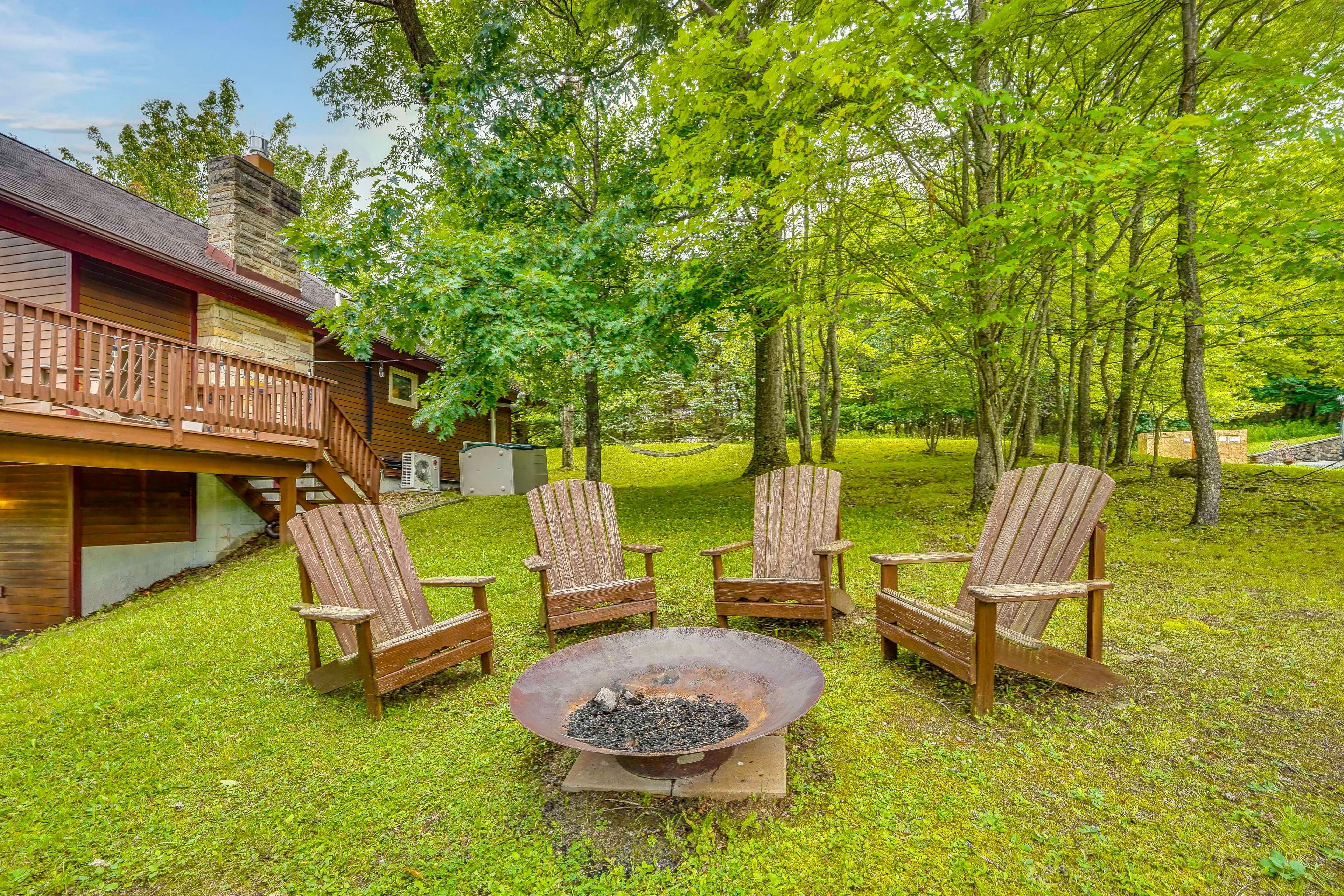 Exterior | 3-Story Home | Fire Pit | Private Hot Tub