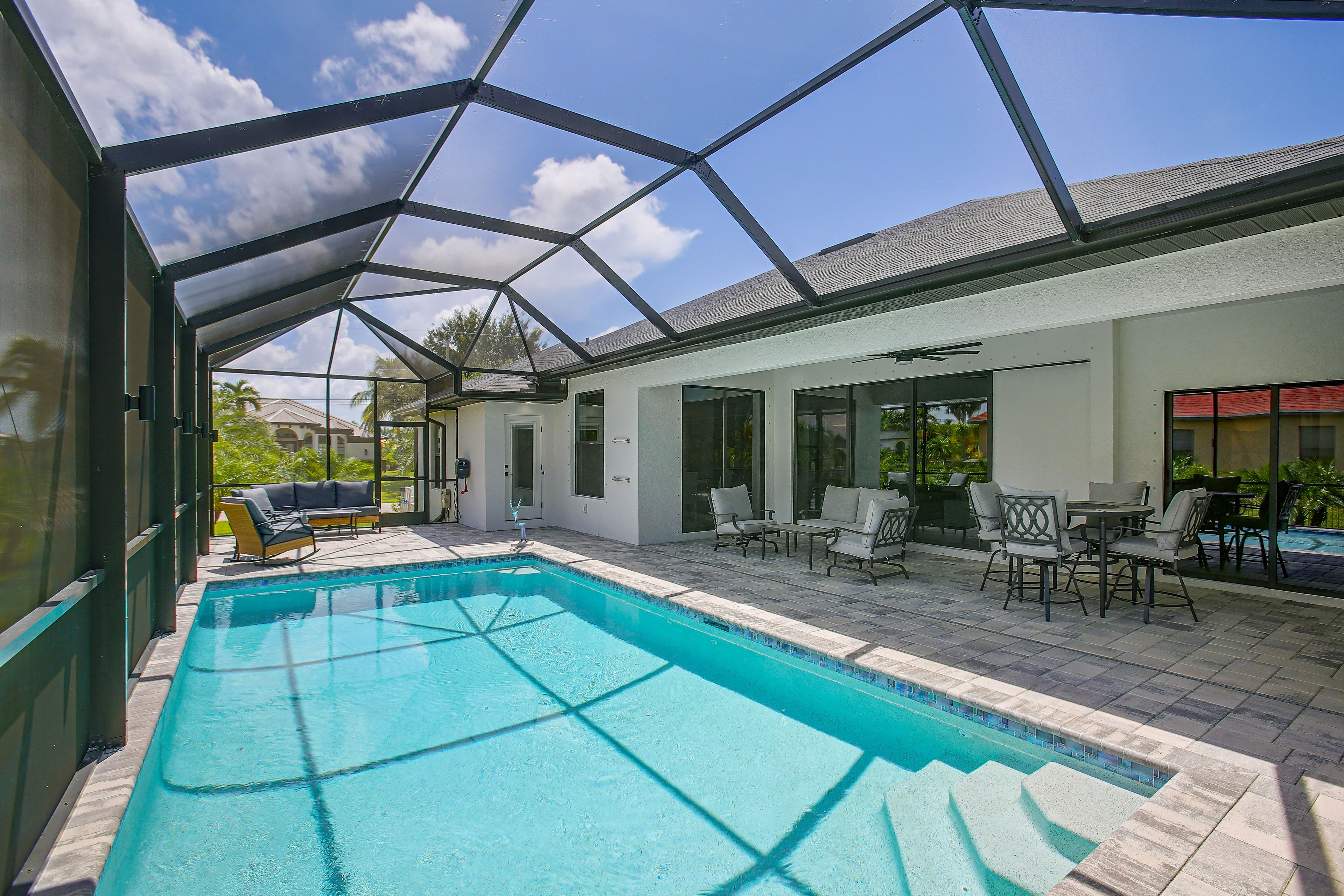 Cape Coral Vacation Rental | 4BR | 2BA | 2,200 Sq Ft | 1 Step to Enter