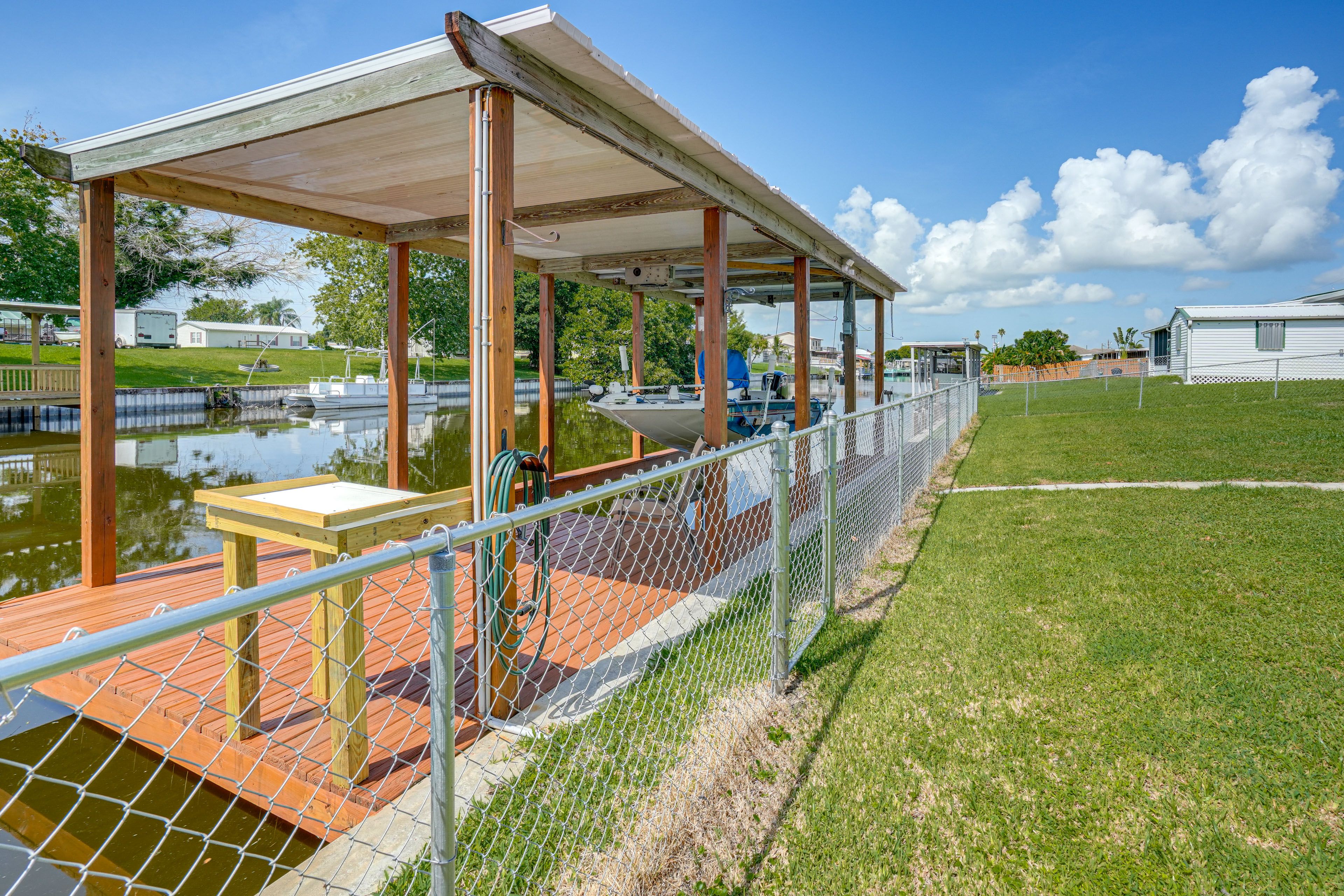 Exterior | Private Boat Dock | Lake Access | Fenced Yard
