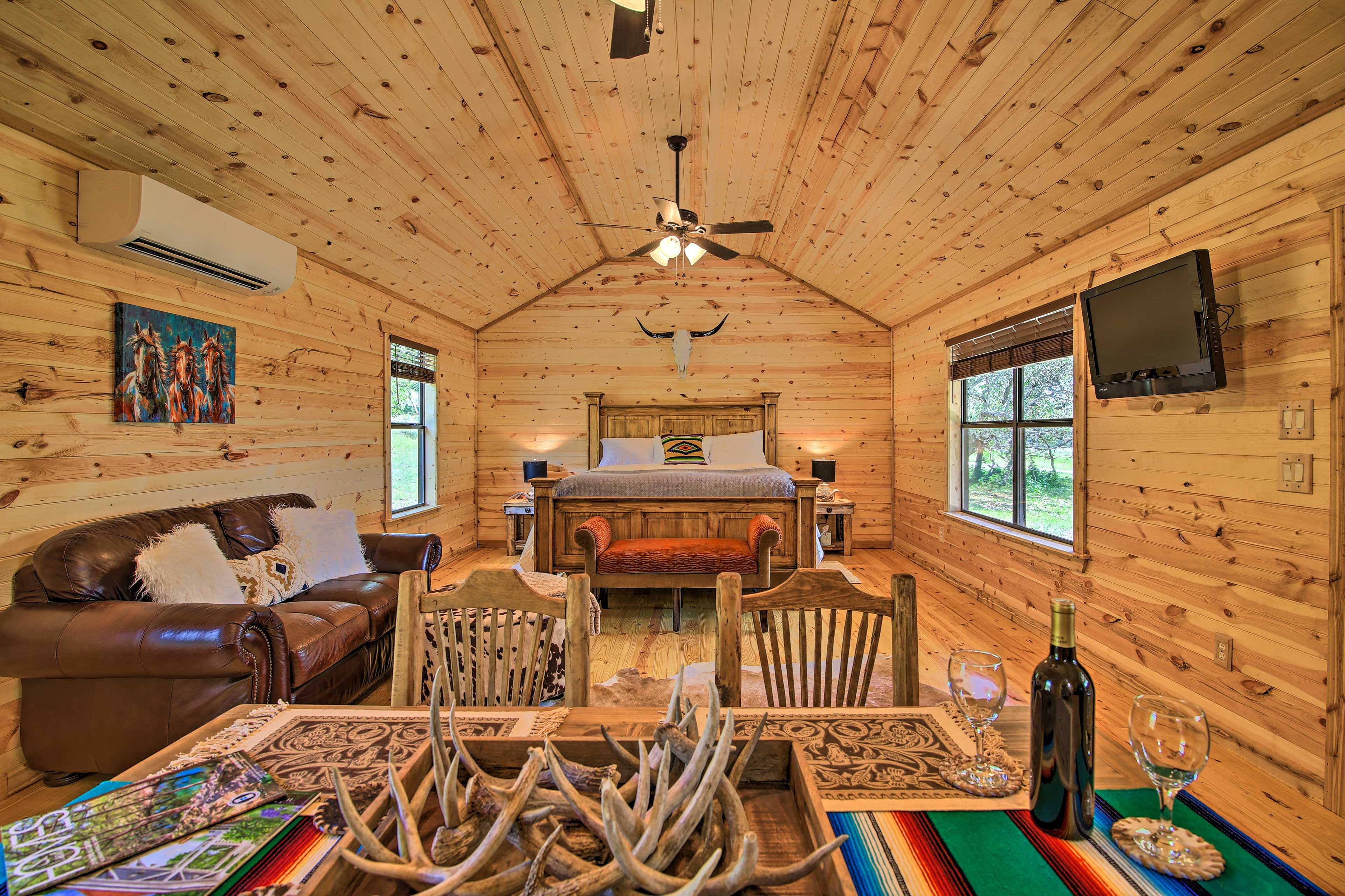 Faith Cabin (Bedroom 4) | Sleeping & Living Space | King Bed